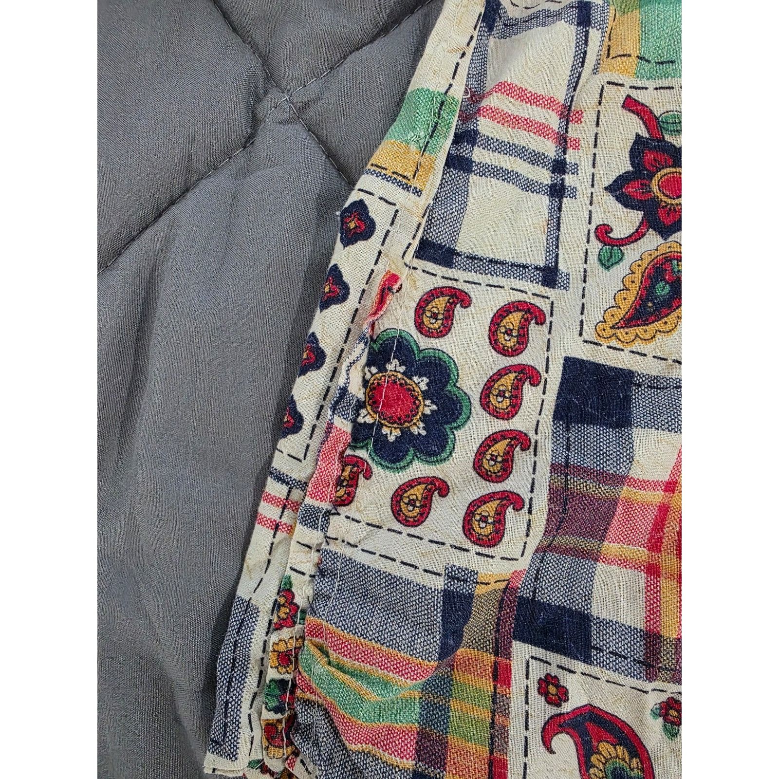 Other Retro Vintage 70's Patchwork Flannel Button Down Alterations Size XS / US 0-2 / IT 36-38 - 9 Thumbnail