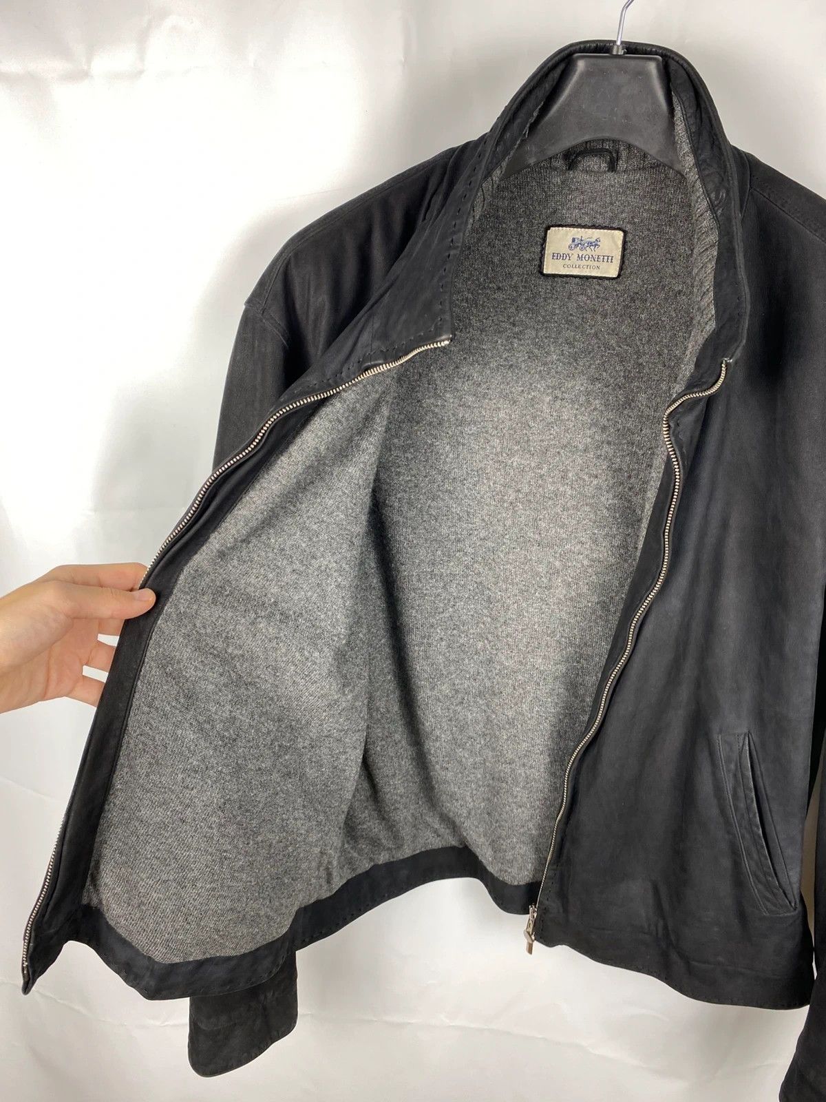 Other Eddy Monetti Genuine Leather Jacket Cashmere Lining size 54 Size US XL / EU 56 / 4 - 11 Thumbnail