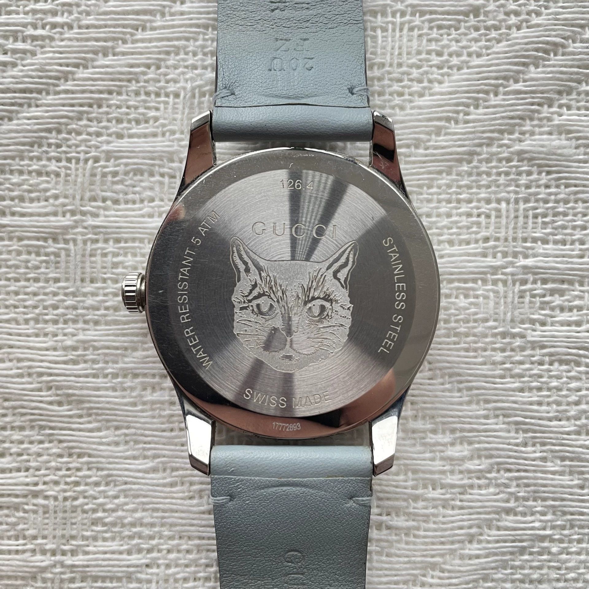 Gucci Gucci G-Eternity Quartz 95 New Unisex 38mm Leather Size ONE SIZE - 5 Thumbnail