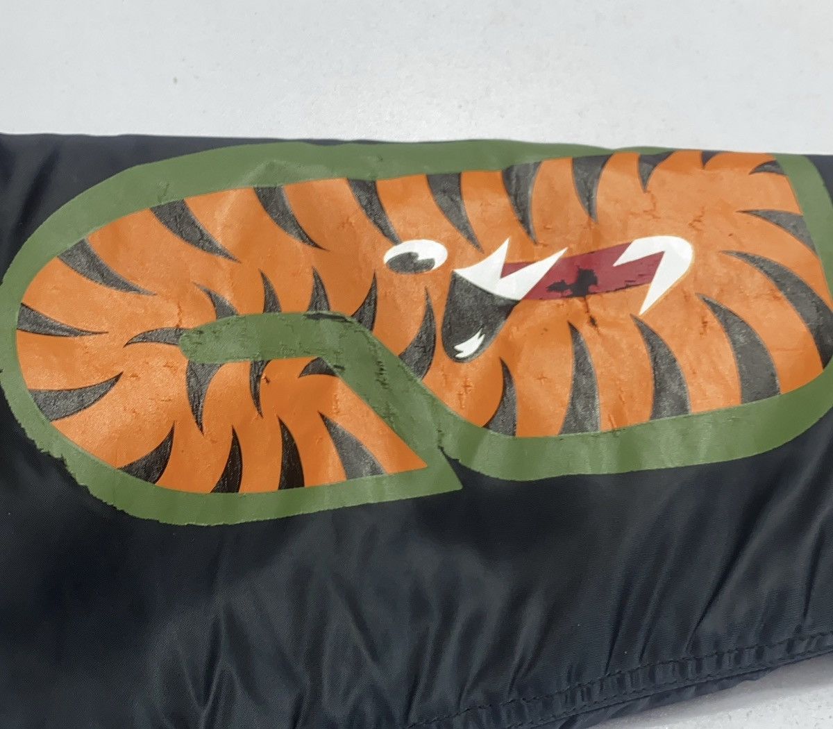 Bape A Bathing Ape (BAPE) Shark MA-1 jacket in black nylon Size US L / EU 52-54 / 3 - 4 Thumbnail