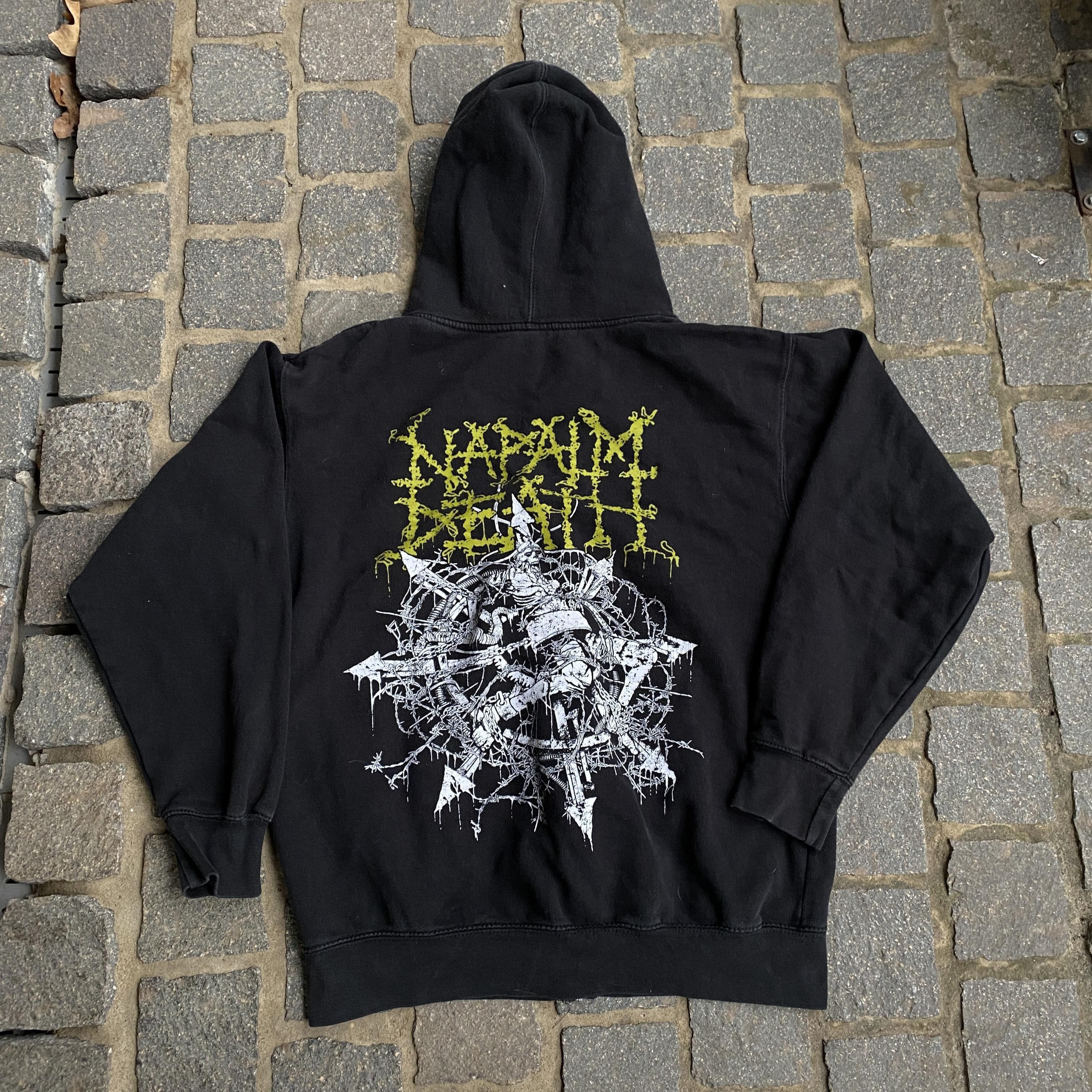 Vintage Napalm Death Metal Band Zip Hoodie Sweatshirt Grailed