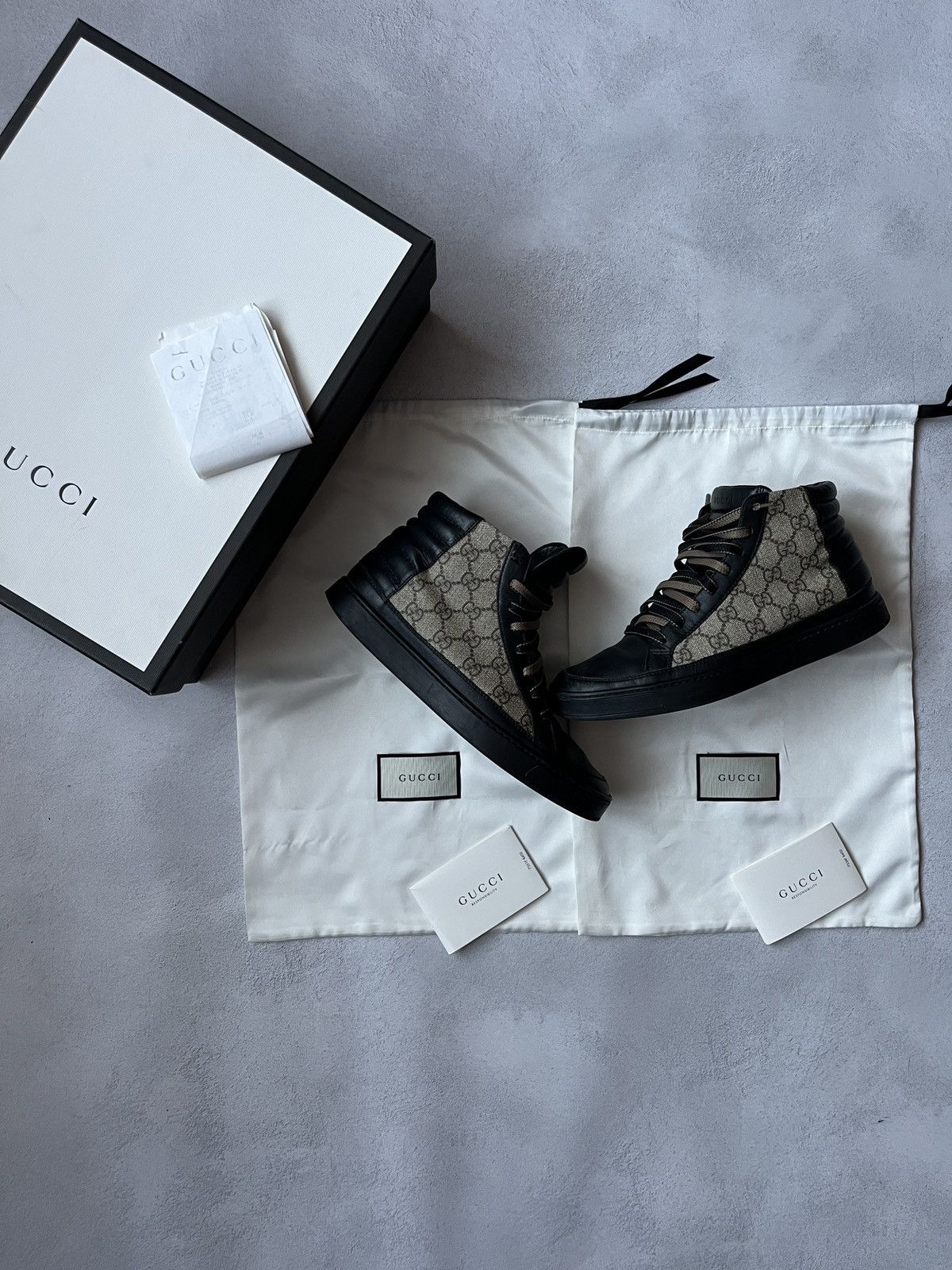 Gucci GG Supreme High Top Sneakers