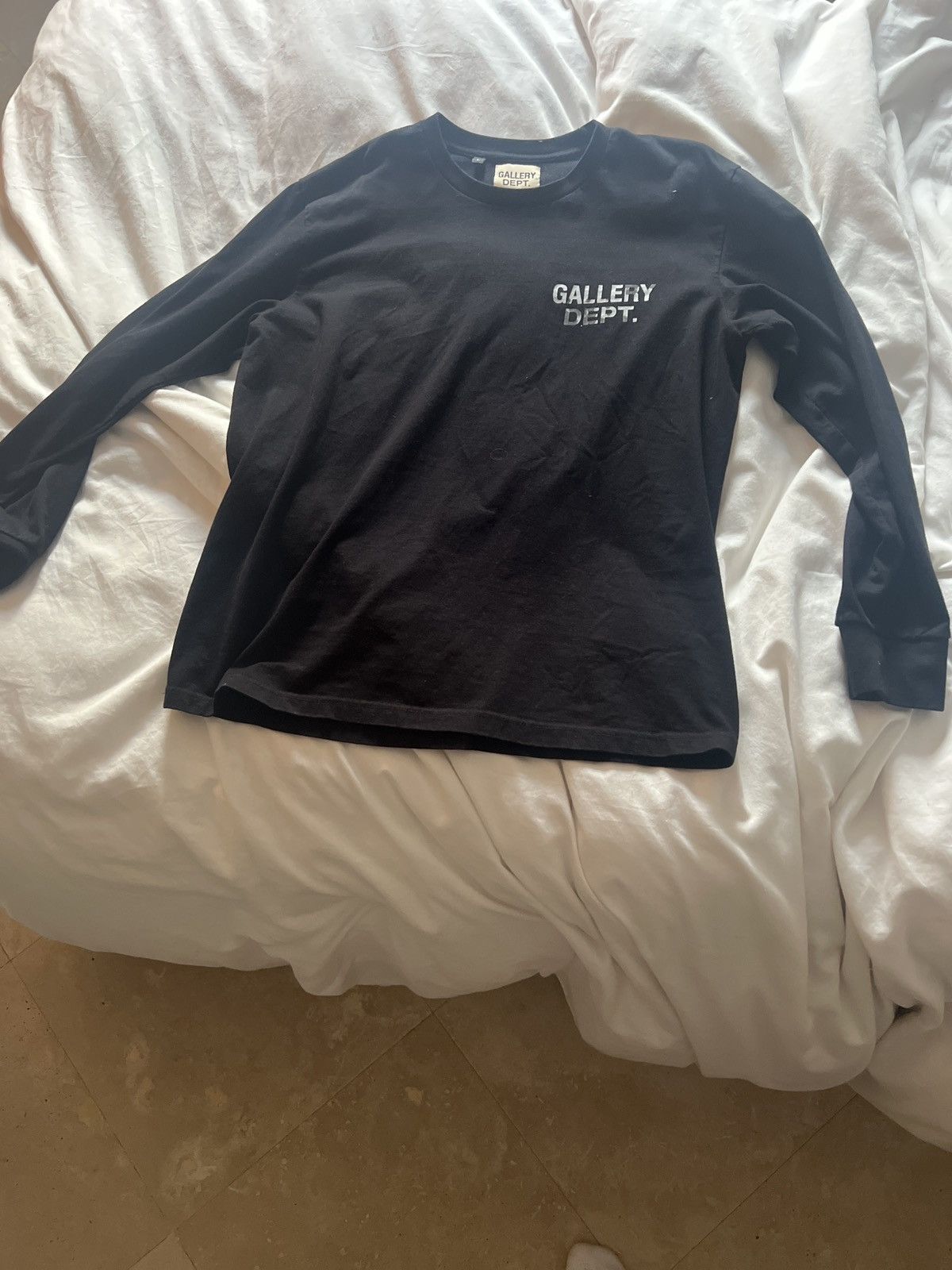 image of Gallery Dept Long Sleeve in Black, Men's (Size Large)