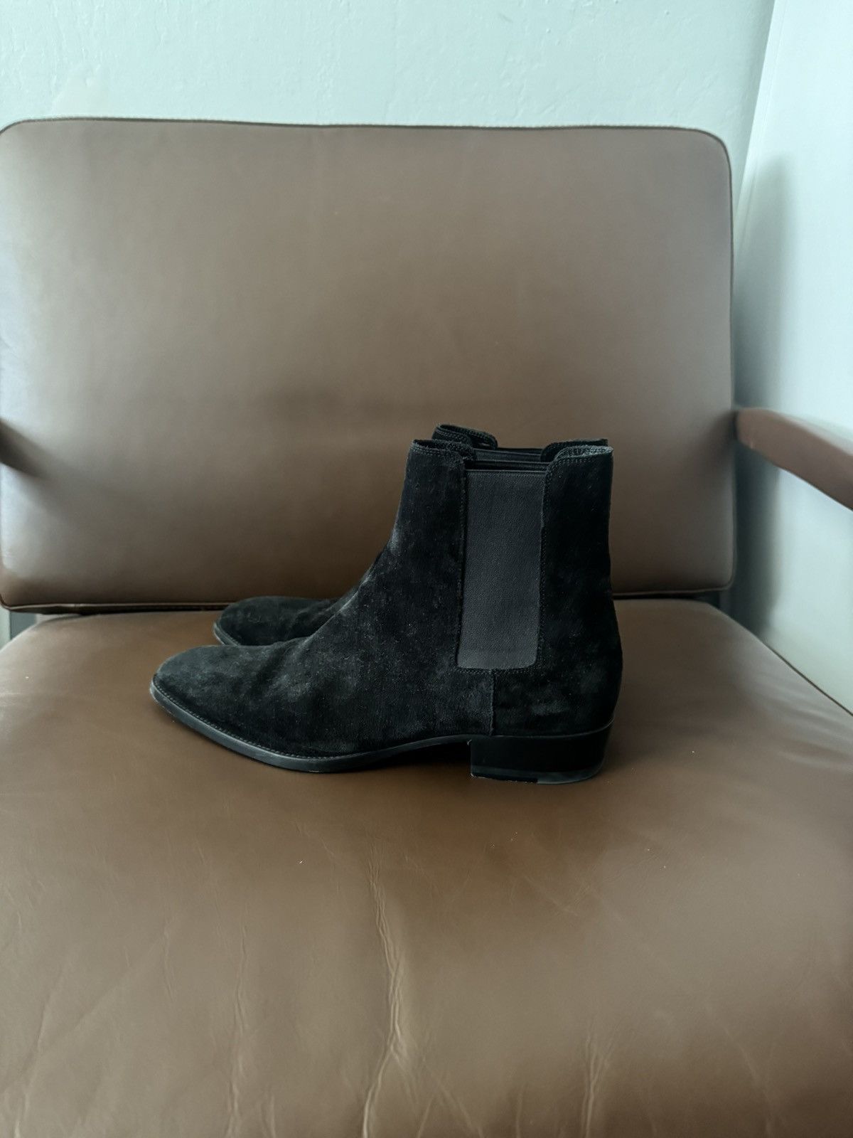 Yves Saint Laurent YSL Suede Boots Size US 9 / EU 42 - 4 Thumbnail