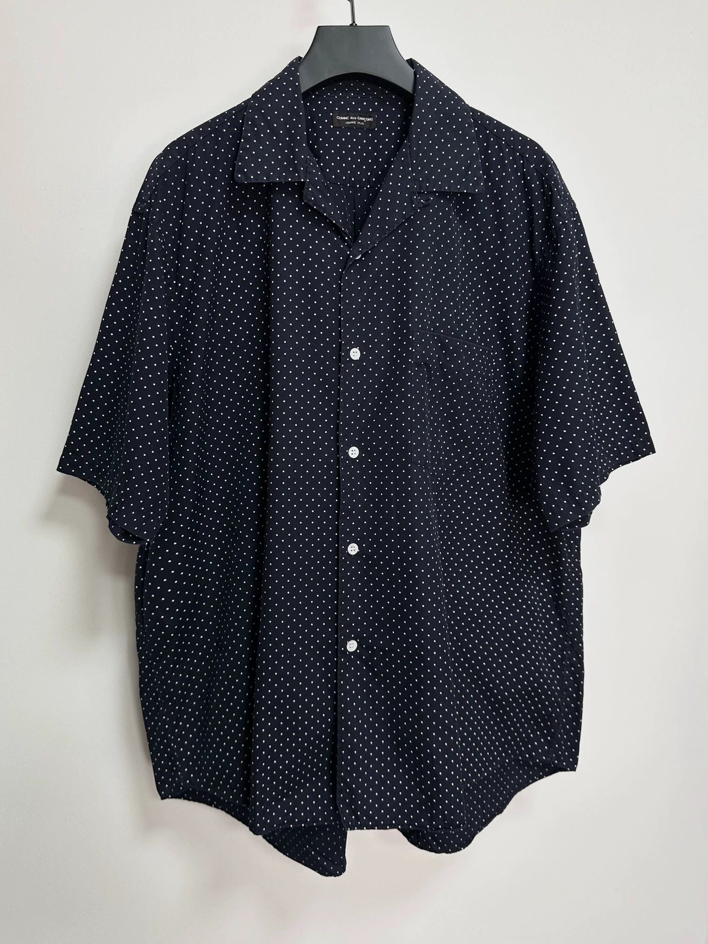 Comme des Garcons Comme des Garçons 89SS Navy Discharge Dot Shirt Size US M / EU 48-50 / 2 - 1 Thumbnail