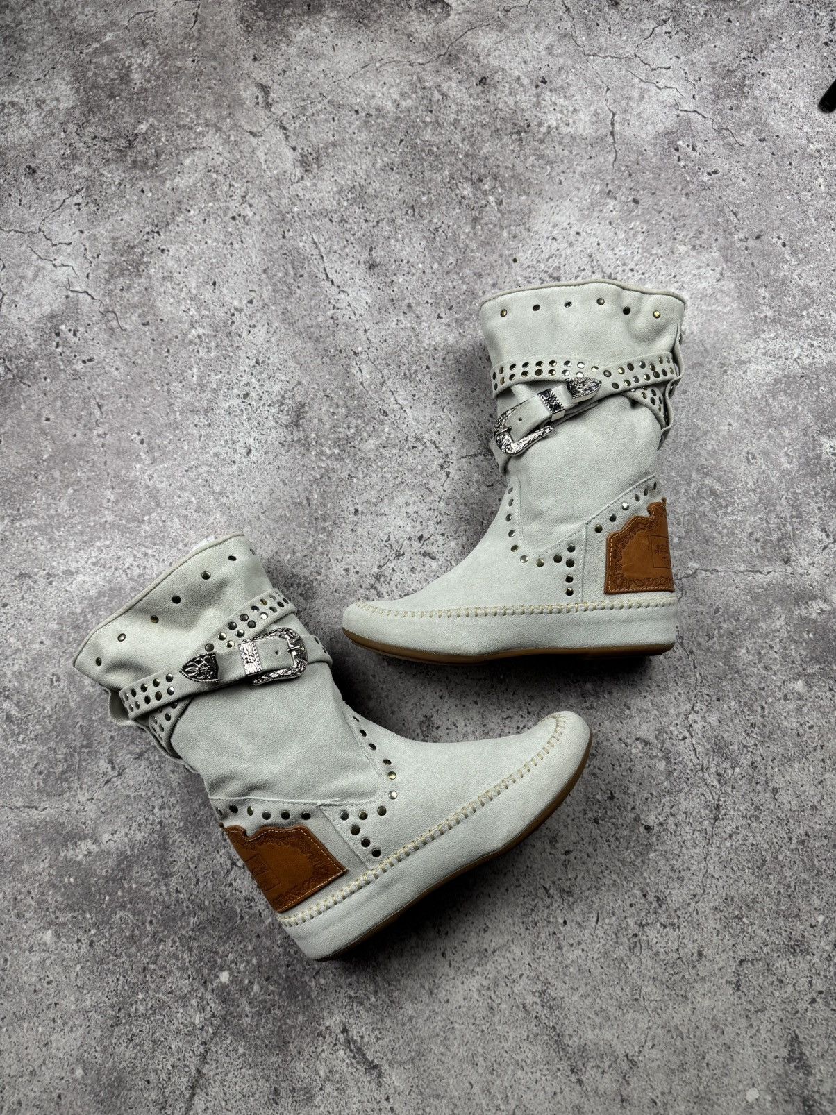 Japanese Brand To be Fashion Y2K Suede Japanesse Glamour Vintage Boots Rare Size US 6 / IT 36 - 18 Thumbnail