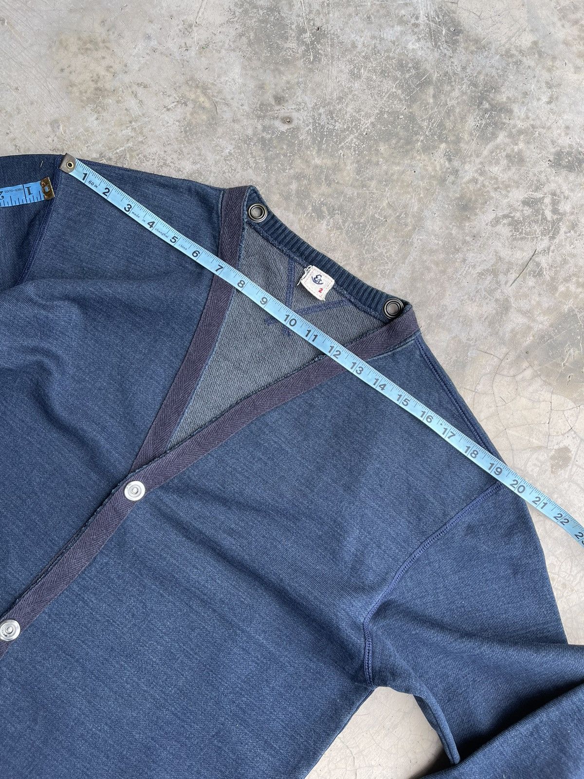 Eternal × Japanese Brand × Pure Blue Japan Pure indigo Eternal Cardigan Jacket Size US M / EU 48-50 / 2 - 14 Thumbnail