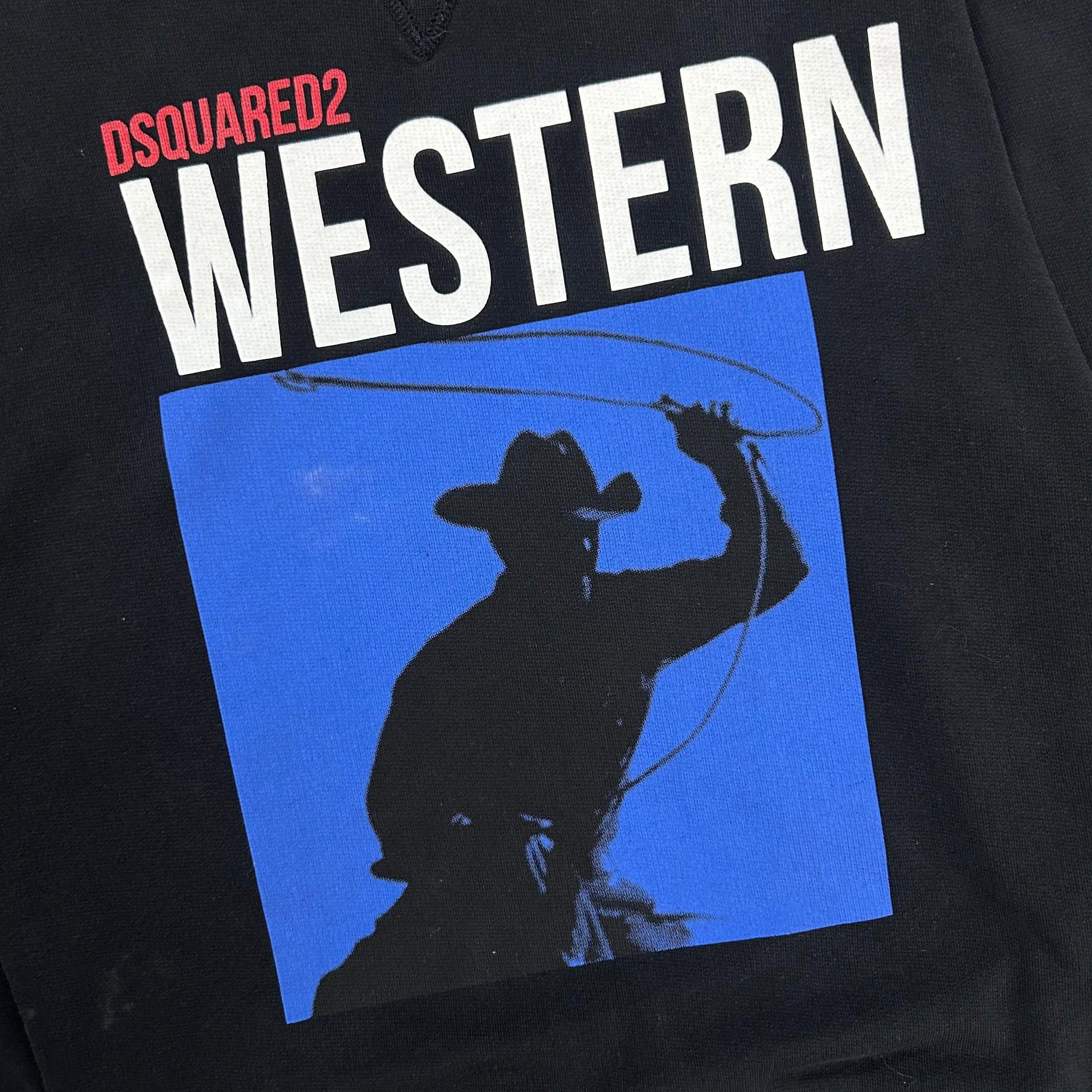 Dsquared2 Dsquared2 2010's Western Graphic Black Crewneck Size US M / EU 48-50 / 2 - 6 Thumbnail