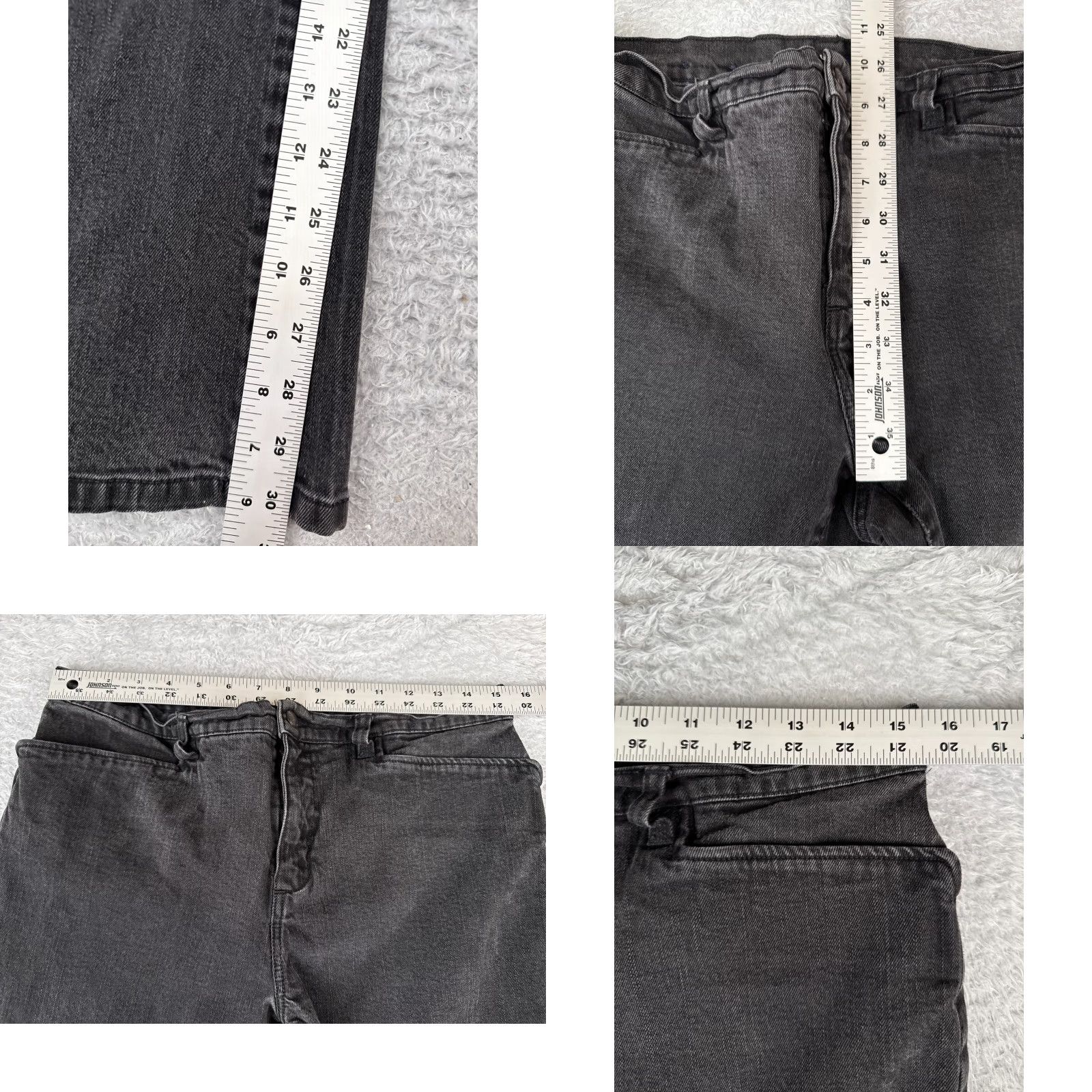 Chaps Vintage Chaps Womens Jeans Bootcut Mid Rise Cotton Blend 12 Black Southwestern Designer 30x30 Size 34" / US 12 / IT 48 - 8 Thumbnail