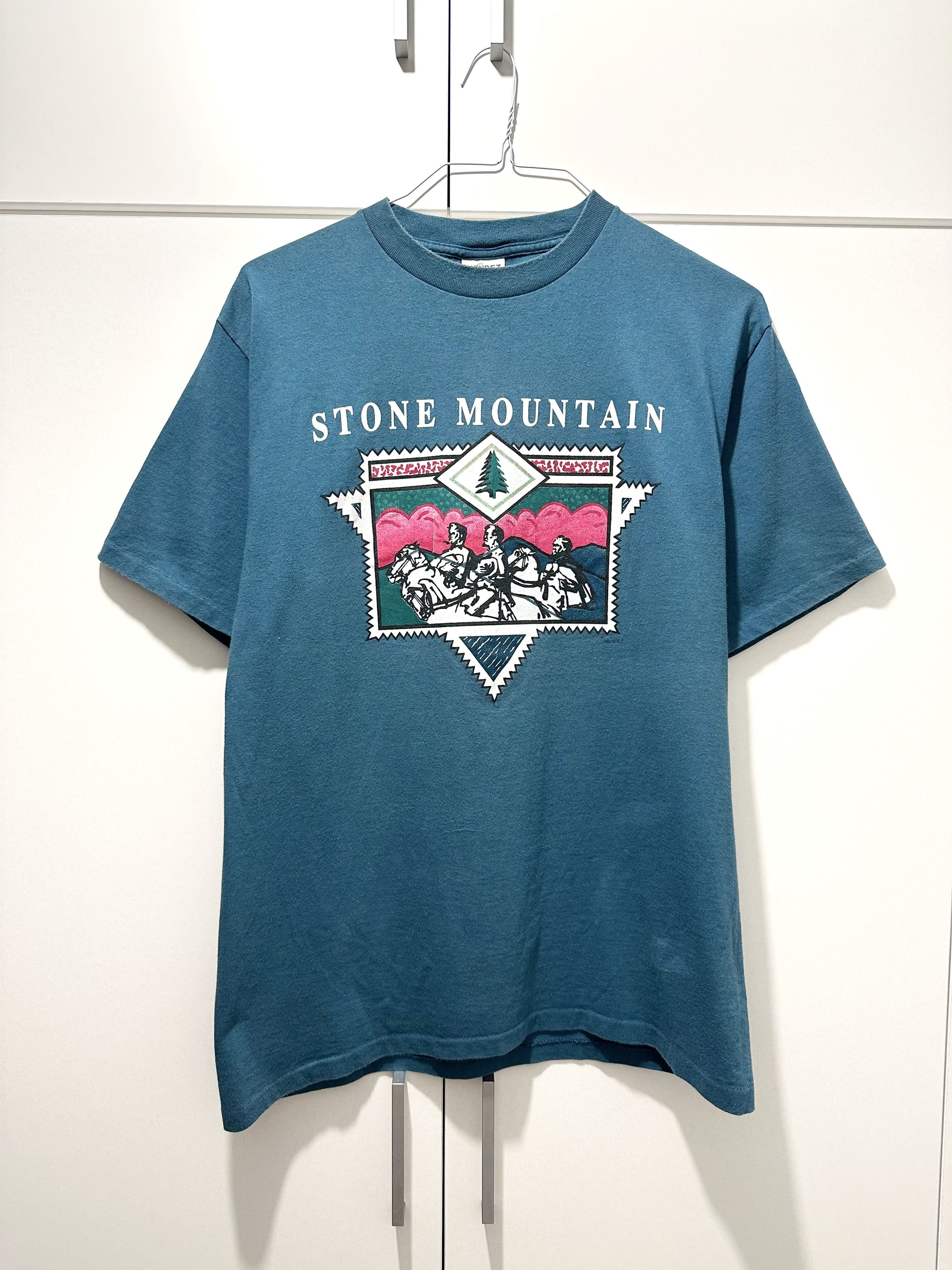 Vintage 90's Vintage Stone Mountain Made In USA T-shit (L) Size US L / EU 52-54 / 3 - 1 Thumbnail
