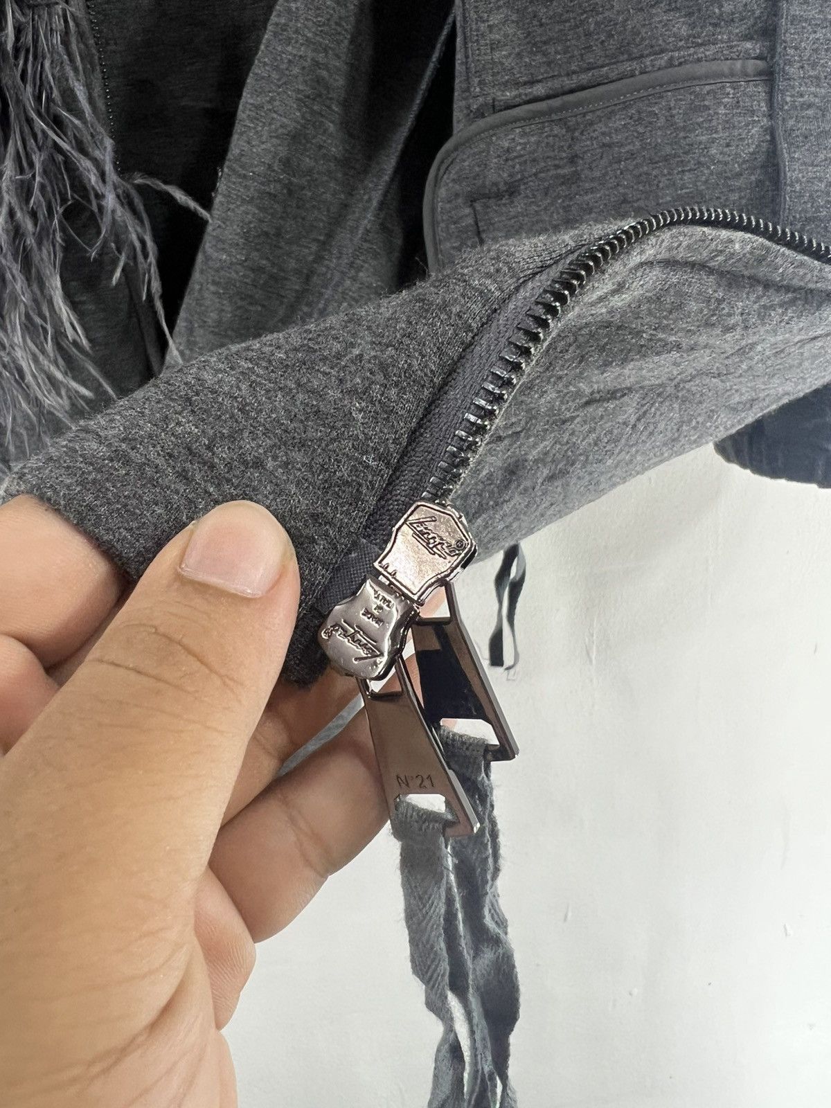 N21 N.21 Mohair Full Zipper Jacket Luxury Design Size US M / EU 48-50 / 2 - 10 Thumbnail