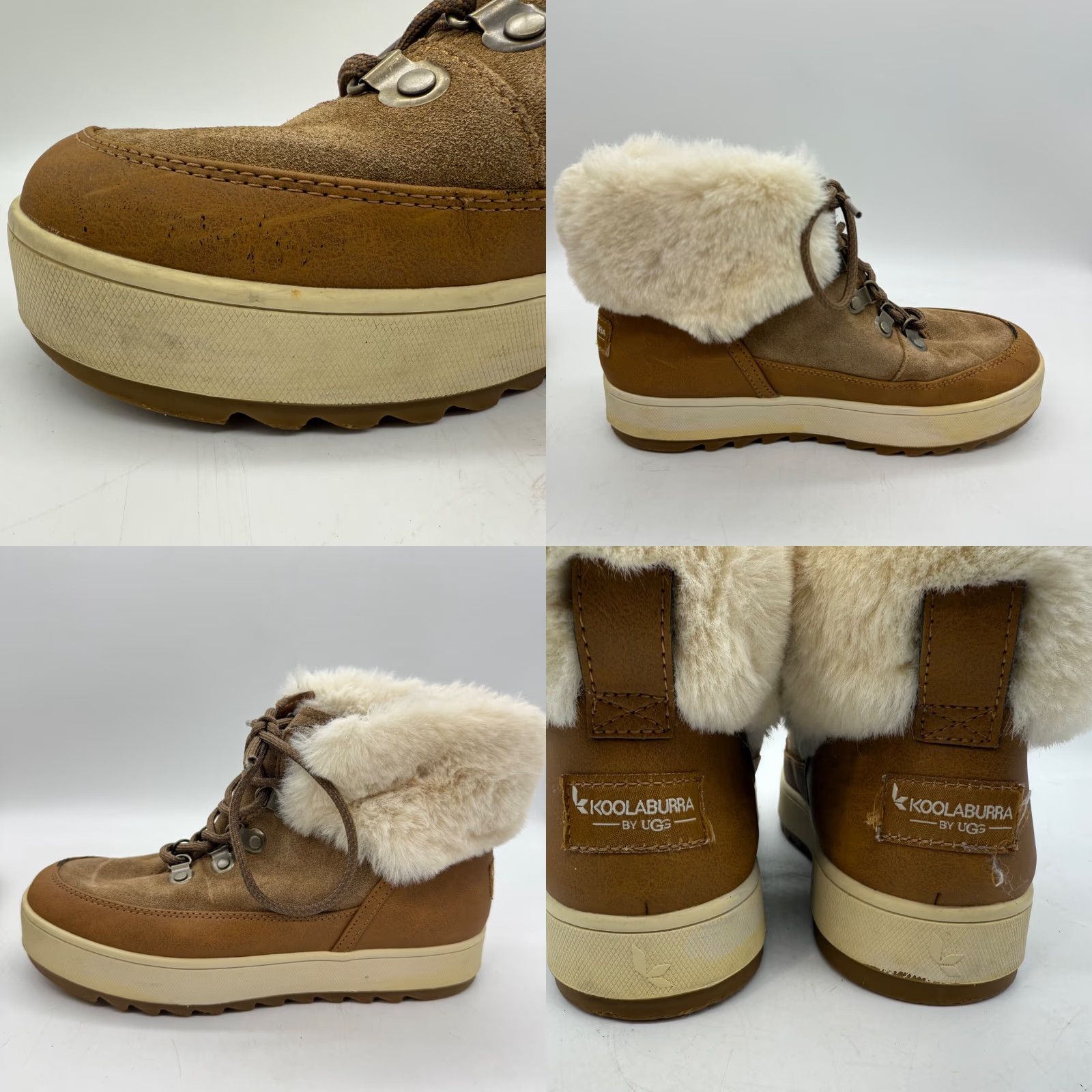 Vintage Kookaburra by Ugg Womens Tynlee Waterproof Suede Ankle Boots Size 6 Brown Size US 6 / IT 36 - 8 Thumbnail