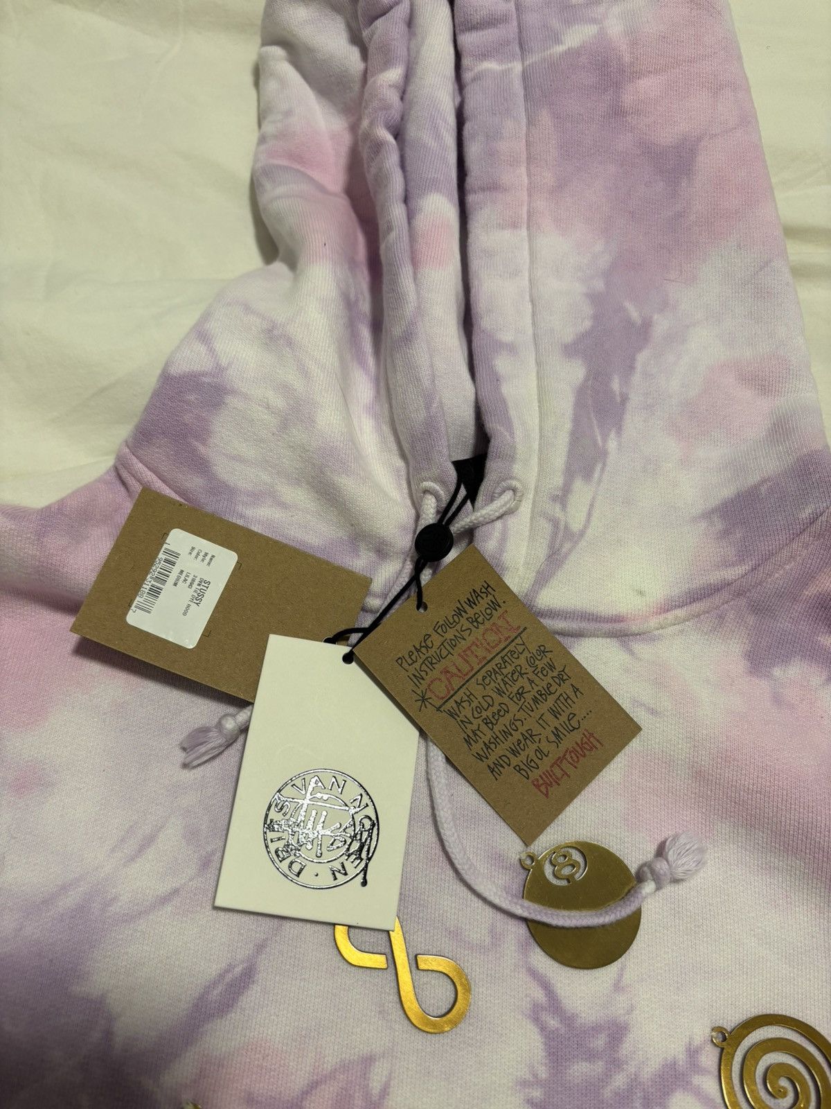 Dries Van Noten × Stussy Stussy x Dries Van Noten Bandana Hoodie 'Lilac' Size US M / EU 48-50 / 2 - 7 Thumbnail