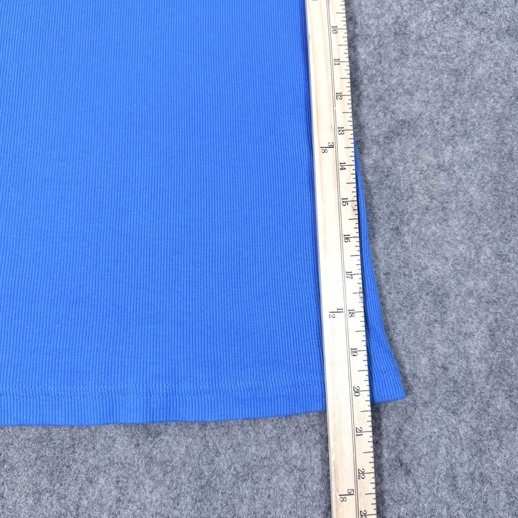 Vintage Woman Within Tank Top Shirt Sleeveless Plus 4X Blue Womens Beach Classic Casual Pullover Ribbed Stretch 31.5" Shirt Length Size XXL / US 16-18 / IT 52-54 - 7 Thumbnail