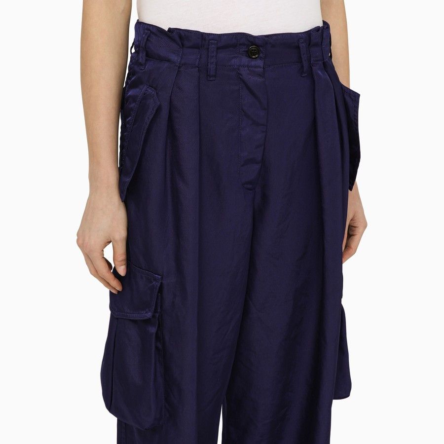 Dries Van Noten o1d2blof0824 Cargo Trousers in Ink Blue Size 28" / US 6 / IT 42 - 5 Thumbnail