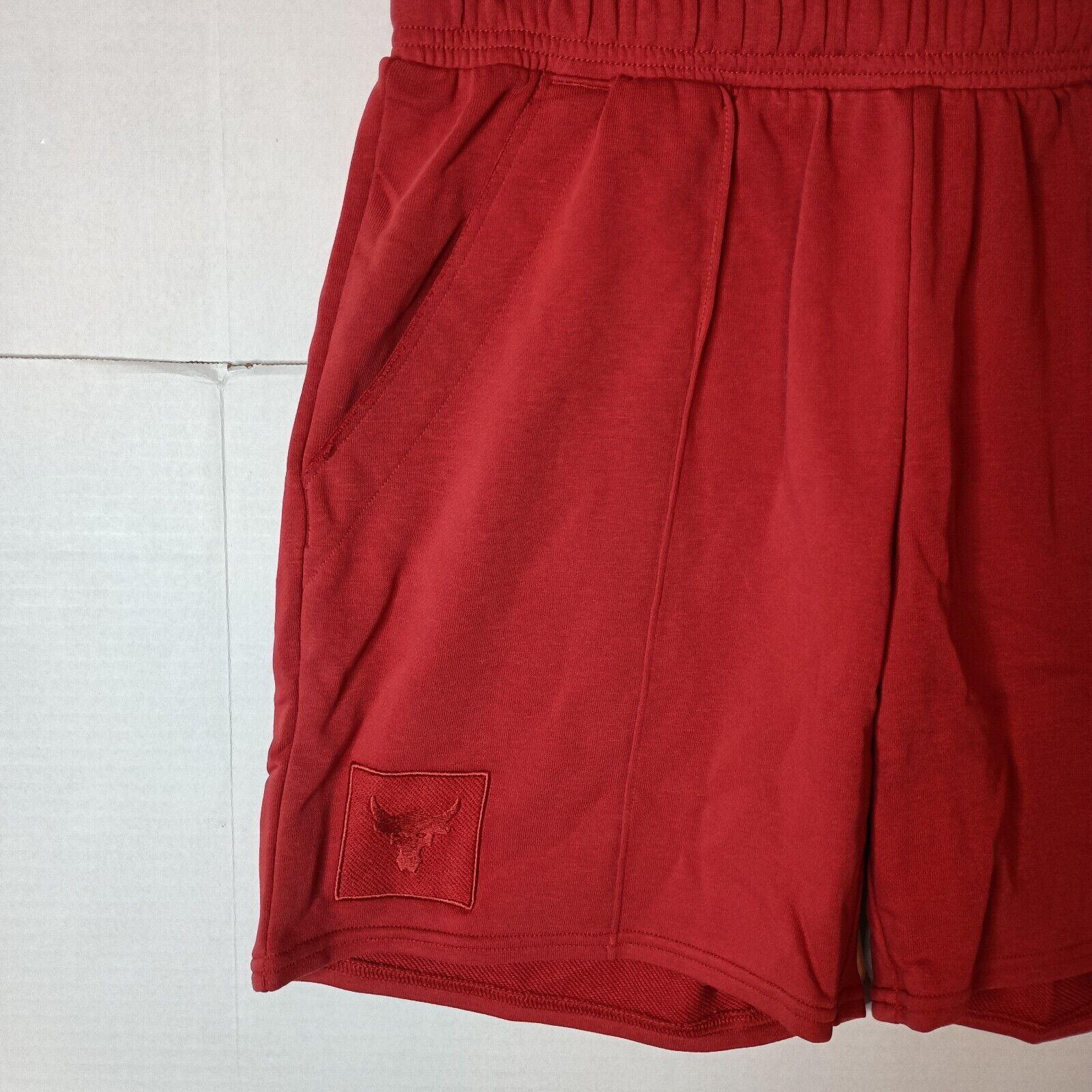 Under Armour Under Armour Project Rock Terry Fleece Shorts Men's L Red Size US 30 / EU 46 - 2 Thumbnail