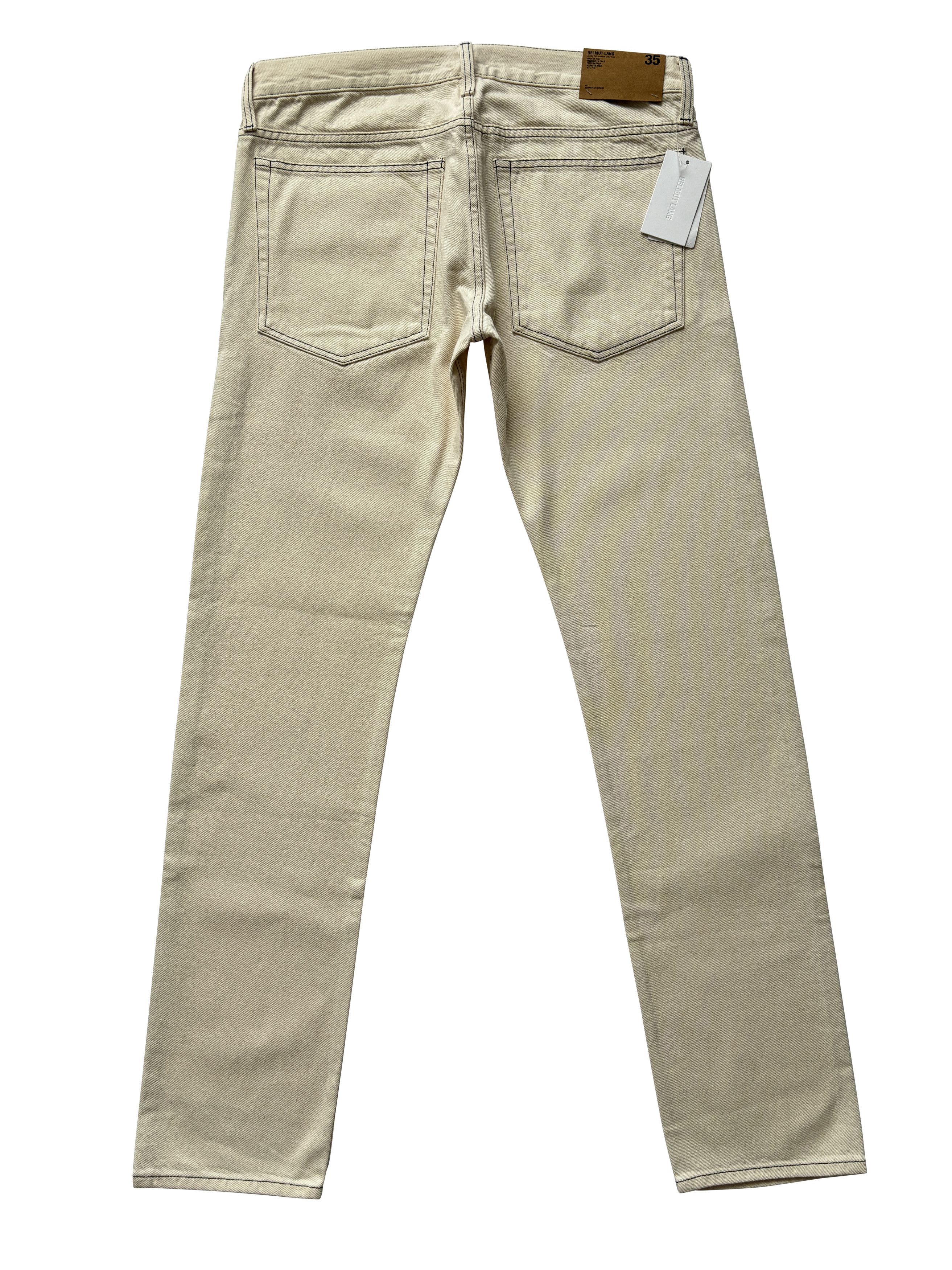 Helmut Lang ⚡️QUICK SALE⚡️Helmut Lang Natural Masc Lo Drainpipe Jeans Size US 35 - 2 Thumbnail