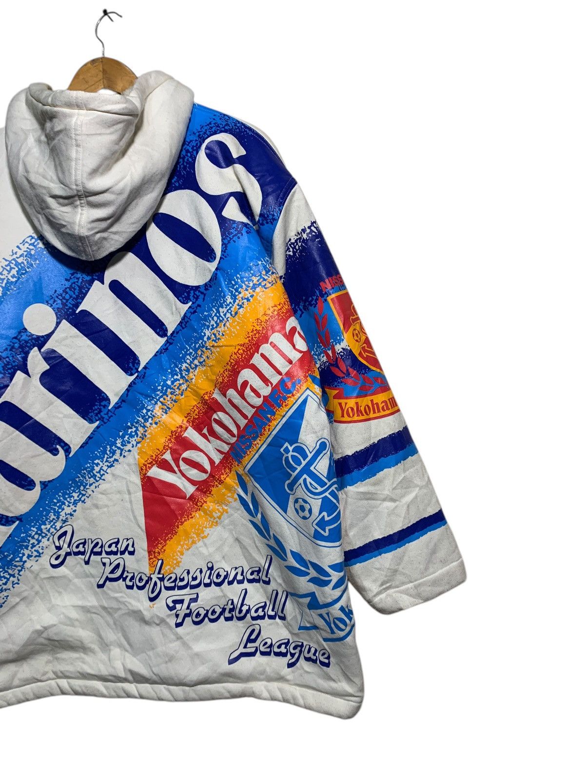 Japanese Brand × Vintage 🔥VTG YOKOHAMA F.MARINOS FULLPRINTS HOODIE JACKETS Size US L / EU 52-54 / 3 - 7 Thumbnail