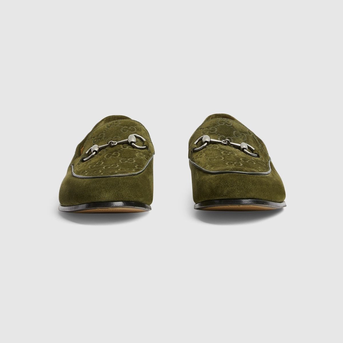 Gucci o1s1wg111025 Loafers With Horsebit in Dark Green Size US 10 / EU 43 - 3 Thumbnail