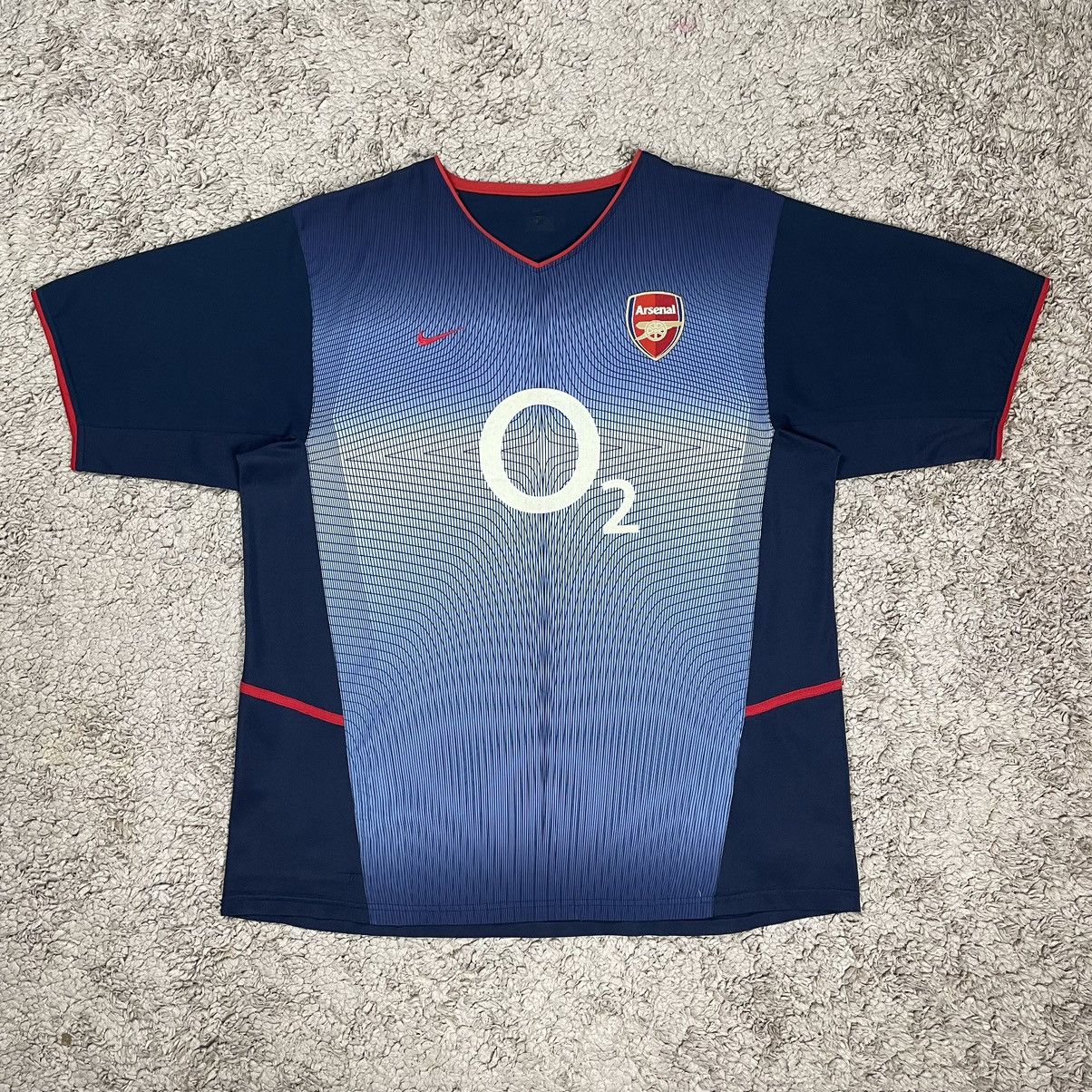 Nike × Vintage Vintage Arsenal Away Jersey Size US XL / EU 56 / 4 - 1 Thumbnail