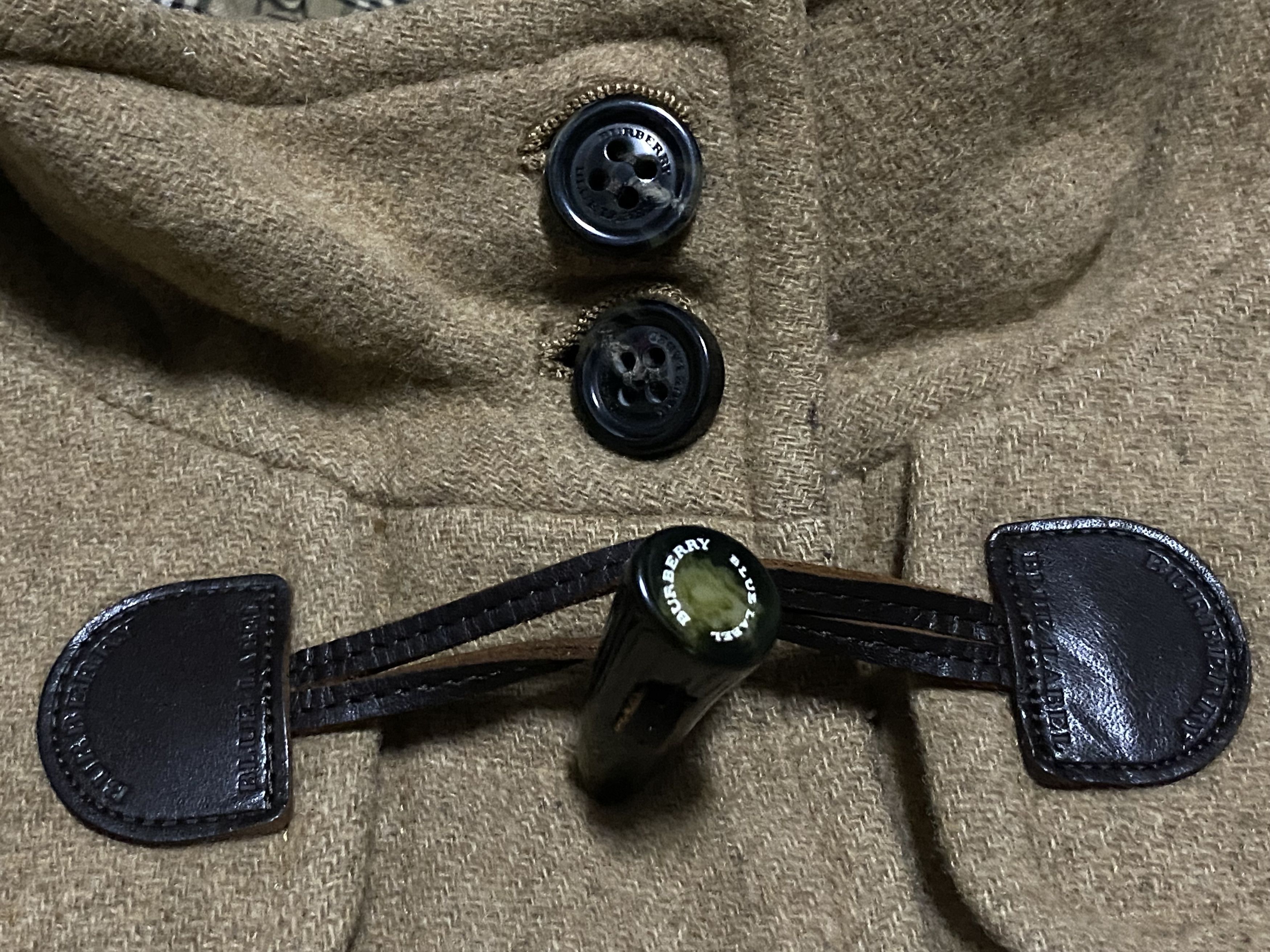 Burberry Blue Label Novacheck Lining Duffel Wool Jacket