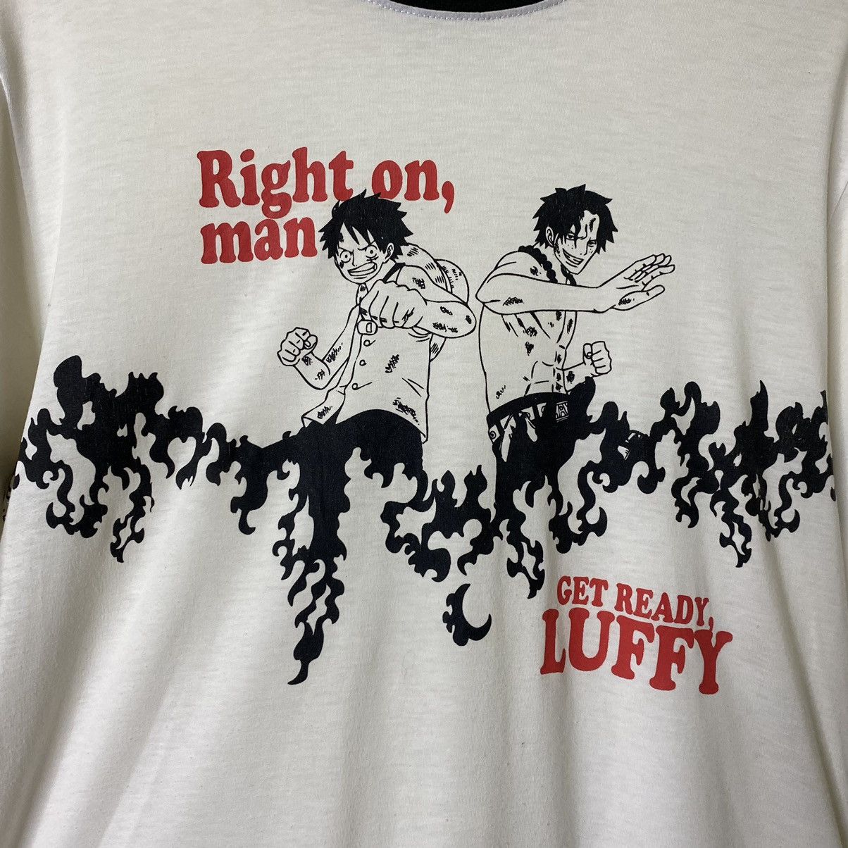 Anime × One Piece × Vintage Vintage 1990s One Piece Luffy Japanese Manga Series LS Tee Size US M / EU 48-50 / 2 - 2 Thumbnail