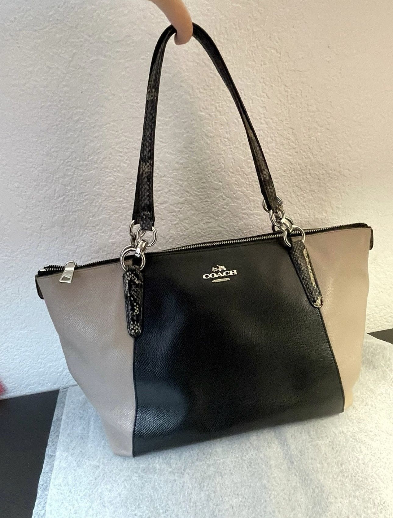 Coach COACH AVA TOTE EXOTIC EMBOSSED LEATHER SATCHEL SHOULDER BAG Size ONE SIZE - 1 Thumbnail