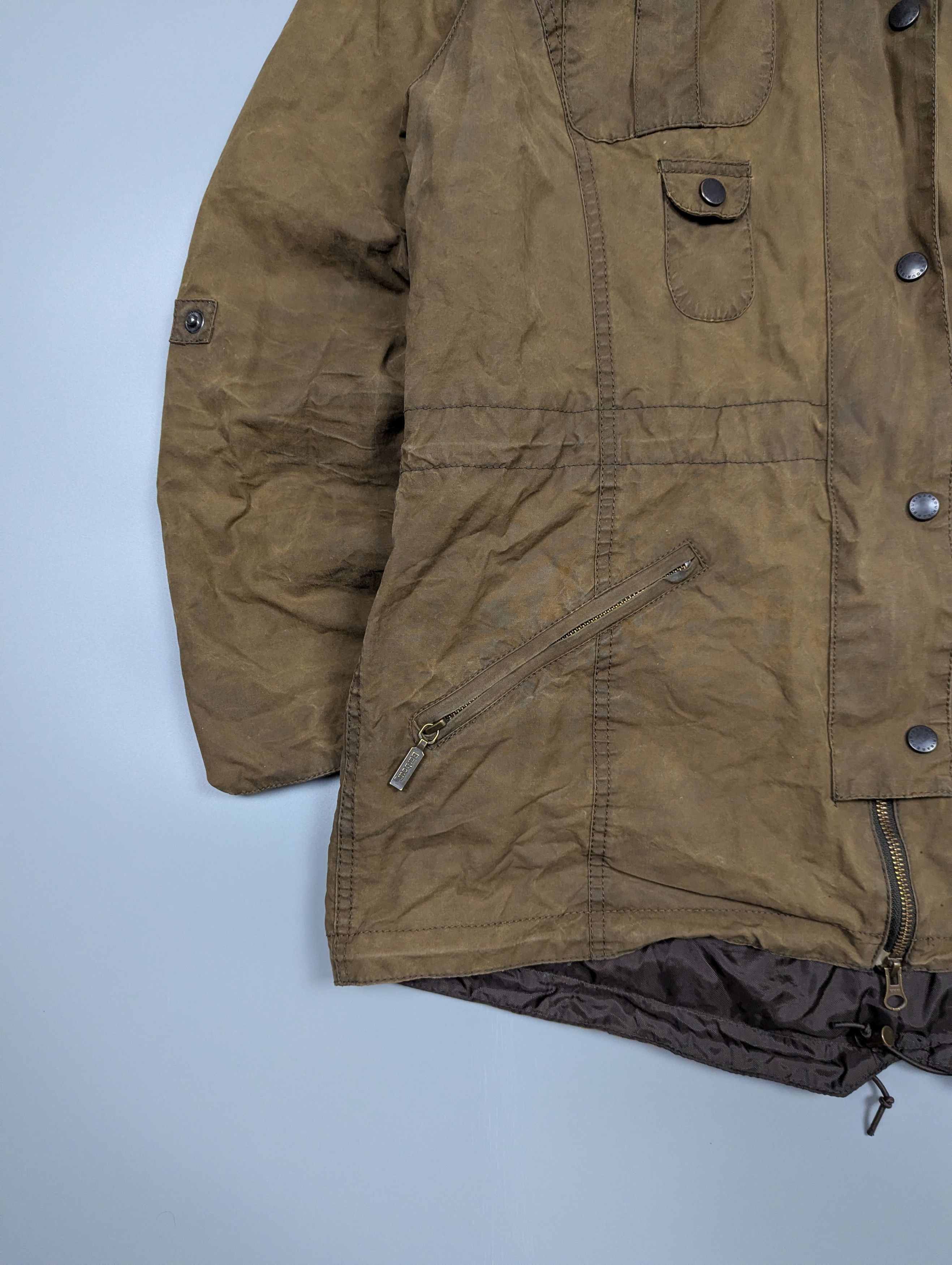 Barbour Barbour Vintage Winter Force Waxed Parka Jacket Olive US12 Size XL / US 12-14 / IT 48-50 - 5 Thumbnail
