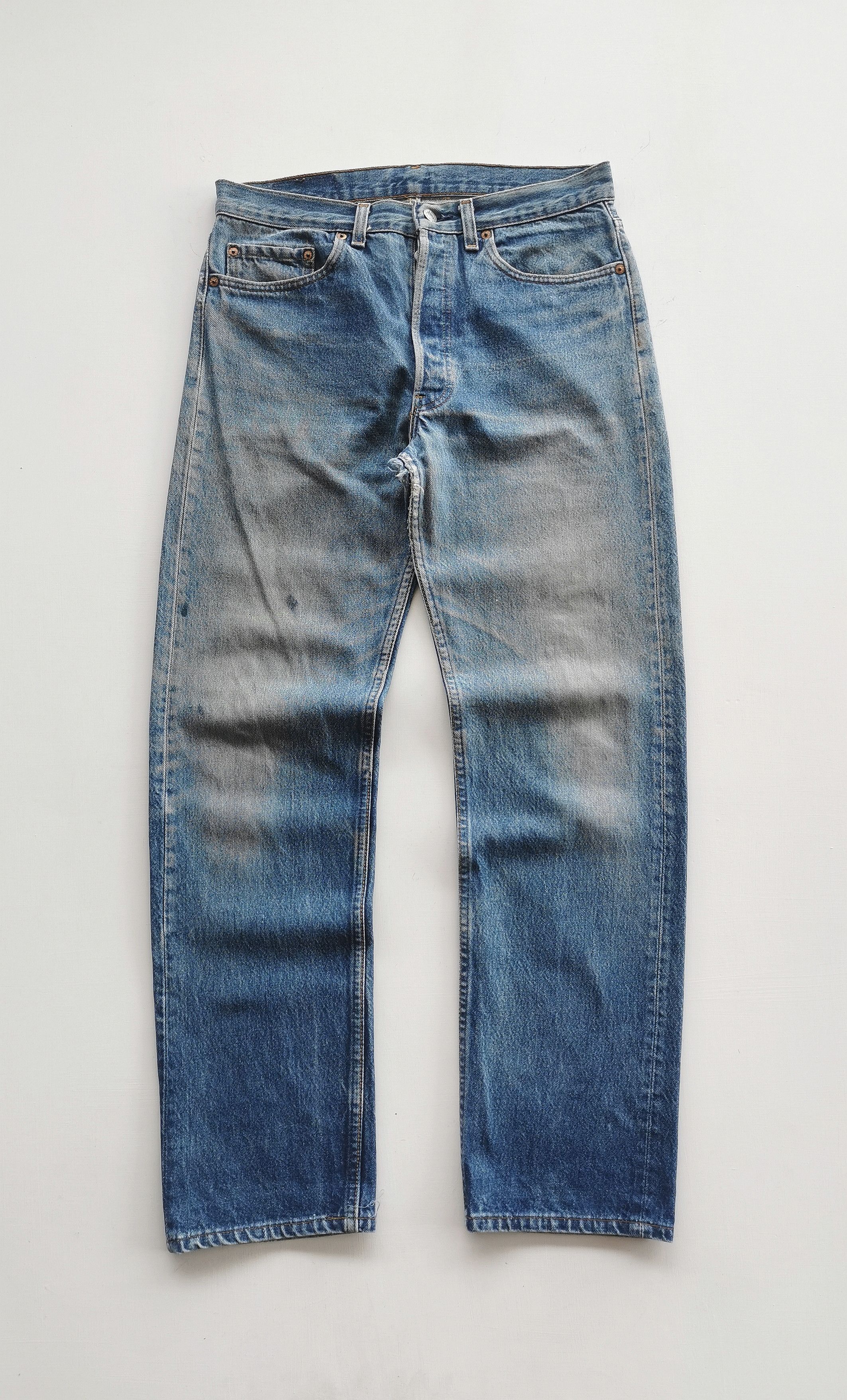 Levi's Vintage 90s Levis 501 Damage Jeans Size US 32 / EU 48 - 1 Thumbnail