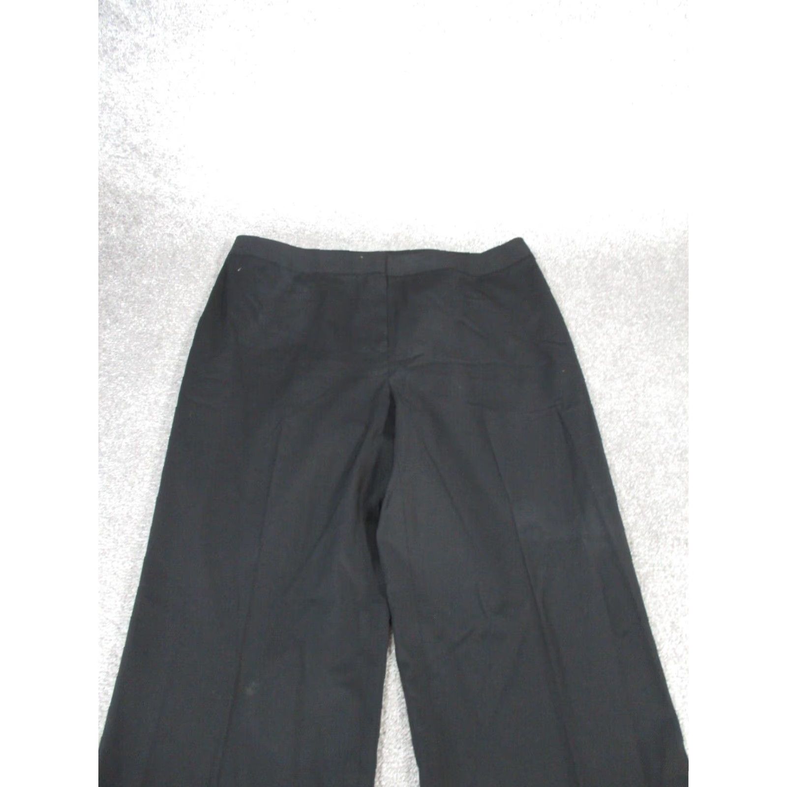 Vintage Lafayette 148 Dress Pants Womens 14 Black Virgin Wool Slacks Size 36" / US 14 / IT 50 - 6 Thumbnail