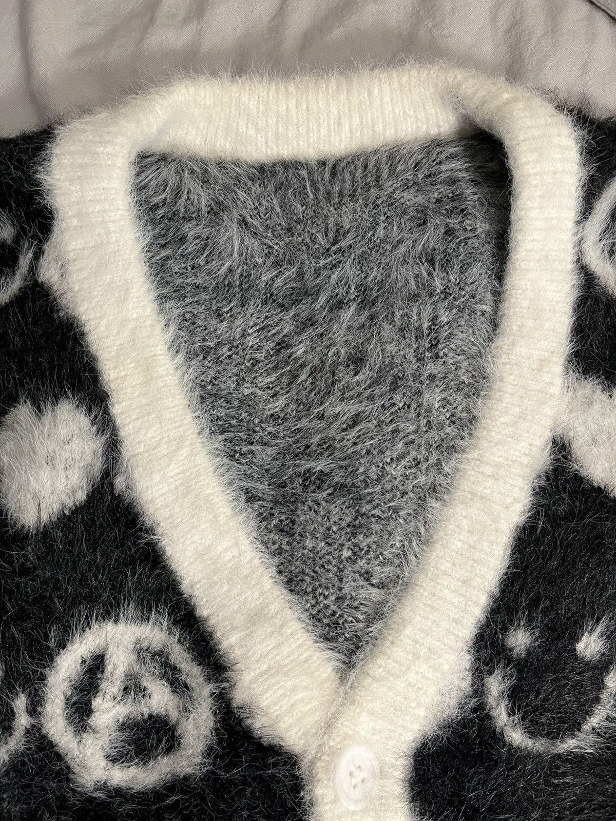 Absent Absent smile mohair cardigan black Size US L / EU 52-54 / 3 - 2 Thumbnail