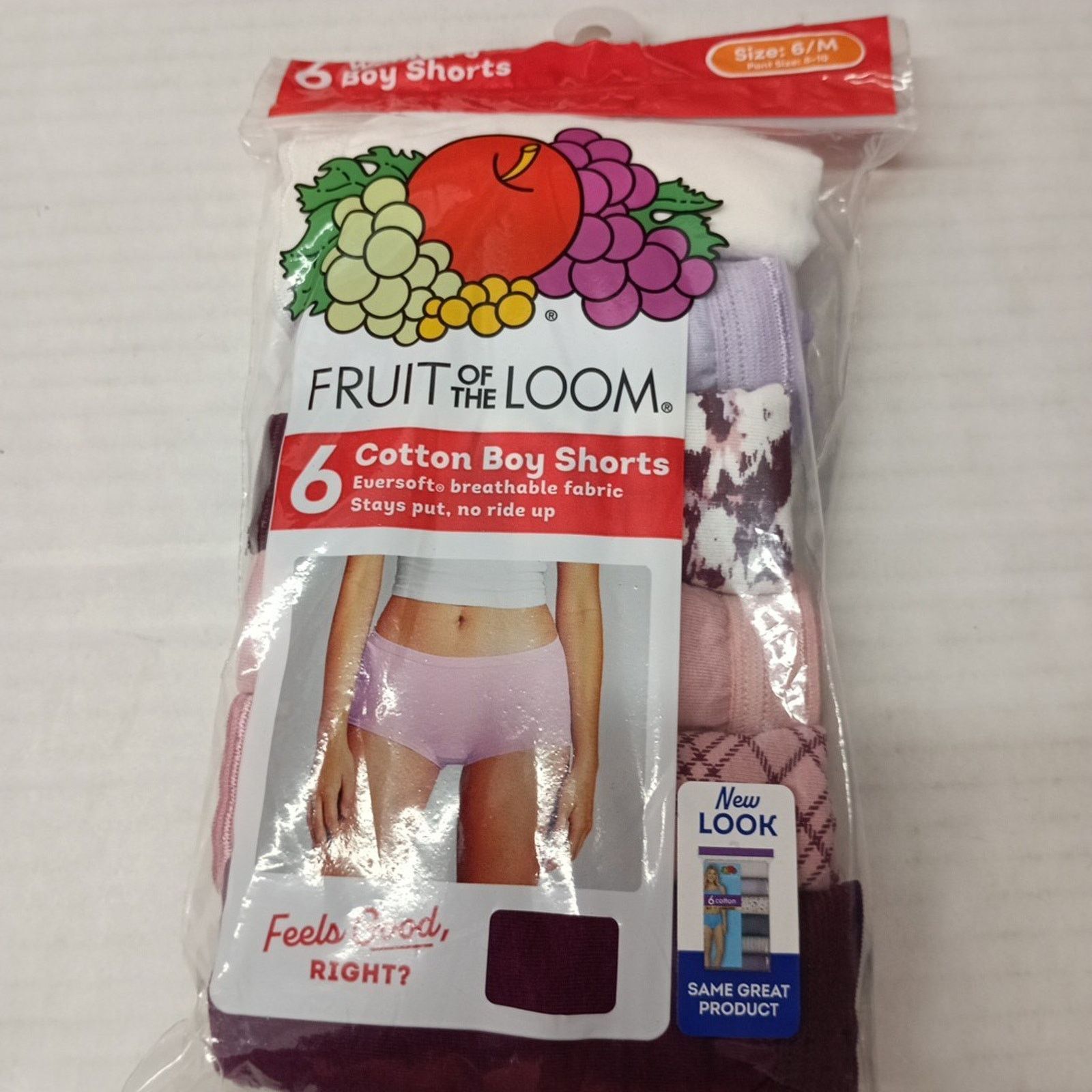 Fruit Of The Loom Fruit Of The Loom Women's Boyshort Underwear Size 6/M 6-Pair Size ONE SIZE - 1 Thumbnail