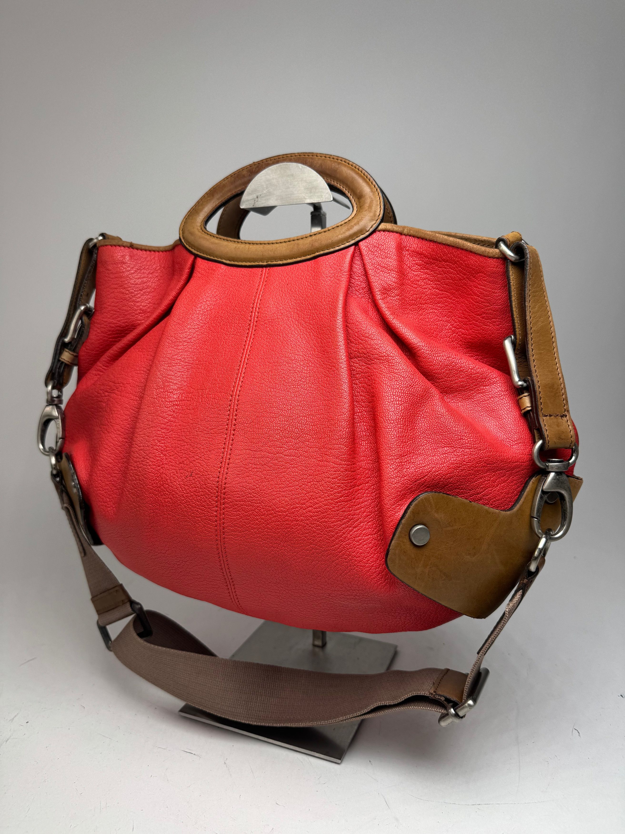 Marni Vintage 2Way Leather Bag Red Brown Size ONE SIZE - 1 Thumbnail