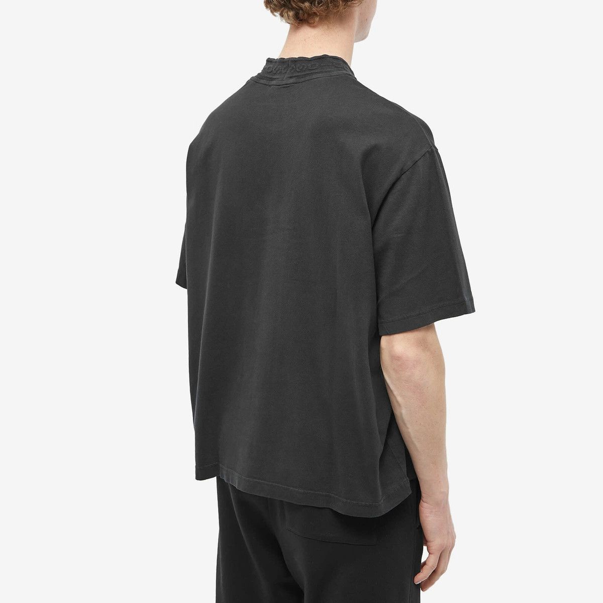 Acne Studios Elco Chain Rib Oversized L T-Shirt in Faded Gray/Black Size US L / EU 52-54 / 3 - 8 Thumbnail