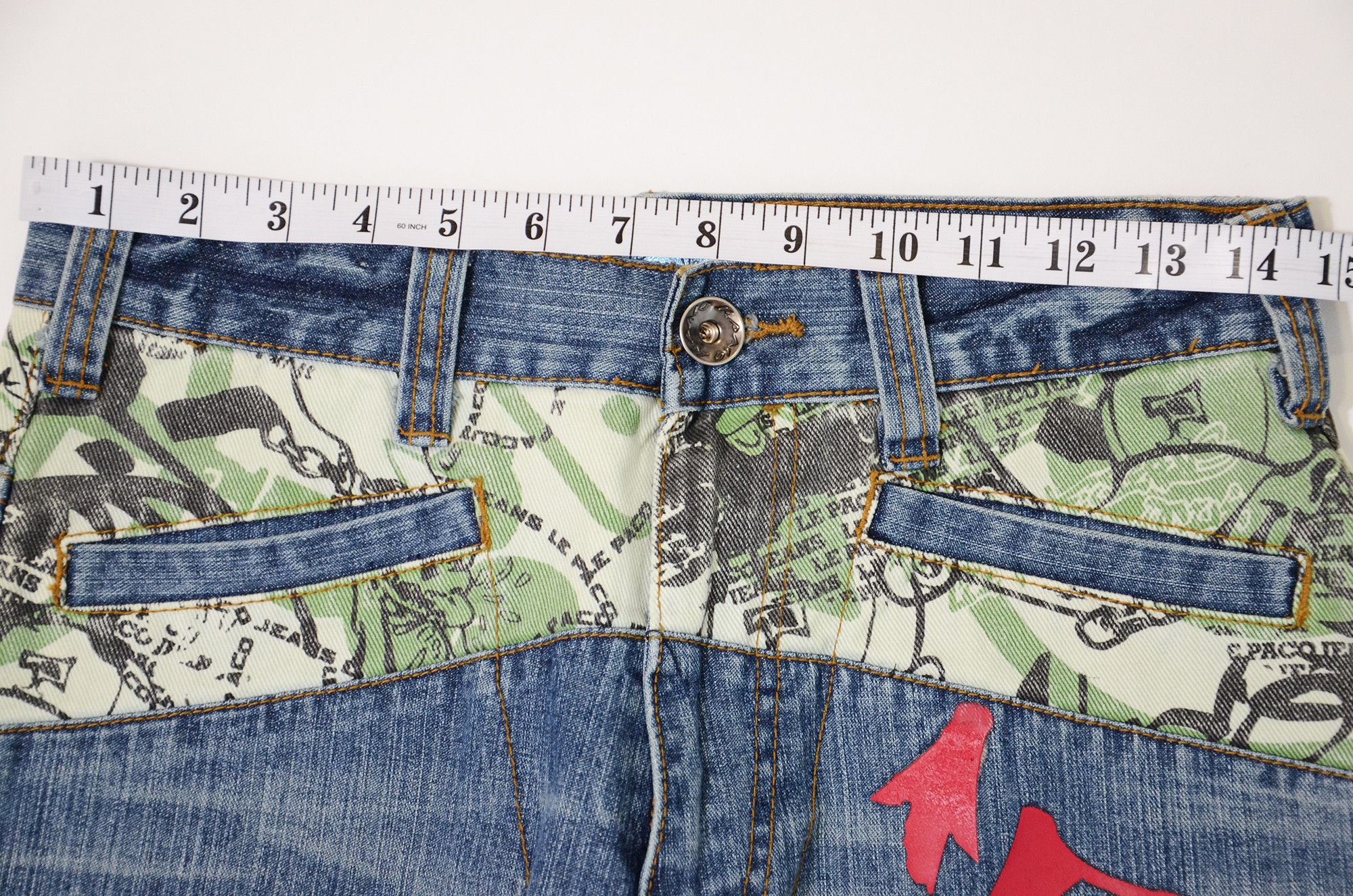 Other Le Paco Jeans Y2K Hiphop New York Streetwear Graffiti Print Size US 29 - 11 Thumbnail