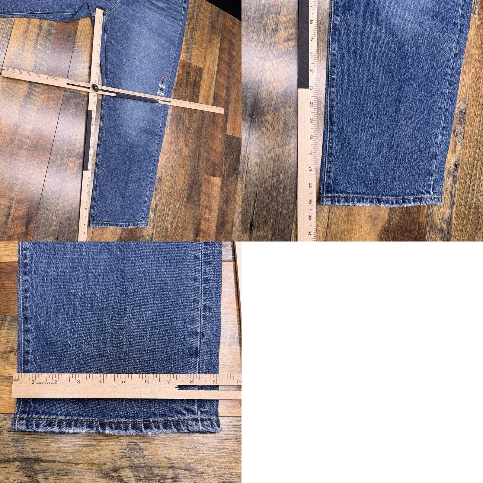 Levi's Levi's 501 Jeans Womens 18W High Rise Stretch Straight 5-Pocket Denim Blue NWT Size 40" / US 18 - 10 Thumbnail