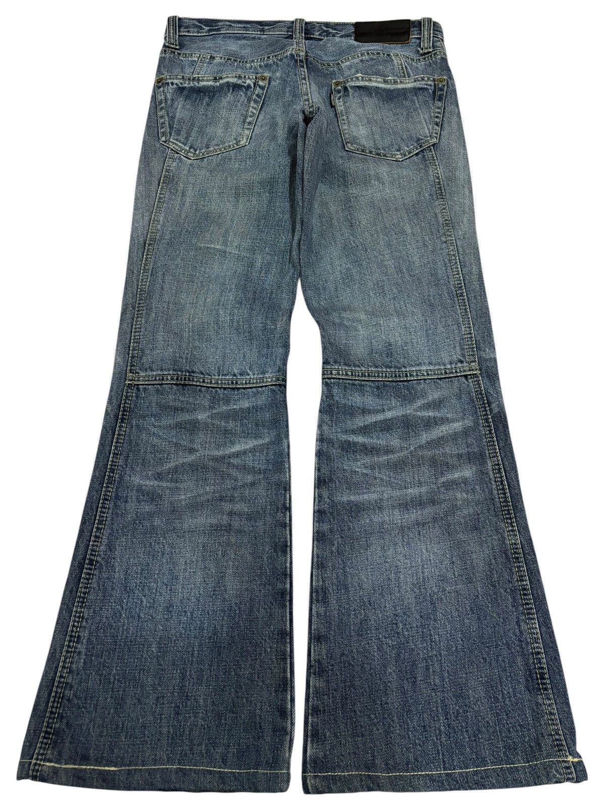 Japanese Brand × Tornado Mart Bondage Tornado Mart Flared Distressed Jeans Size 30" / US 8 / IT 44 - 2 Thumbnail