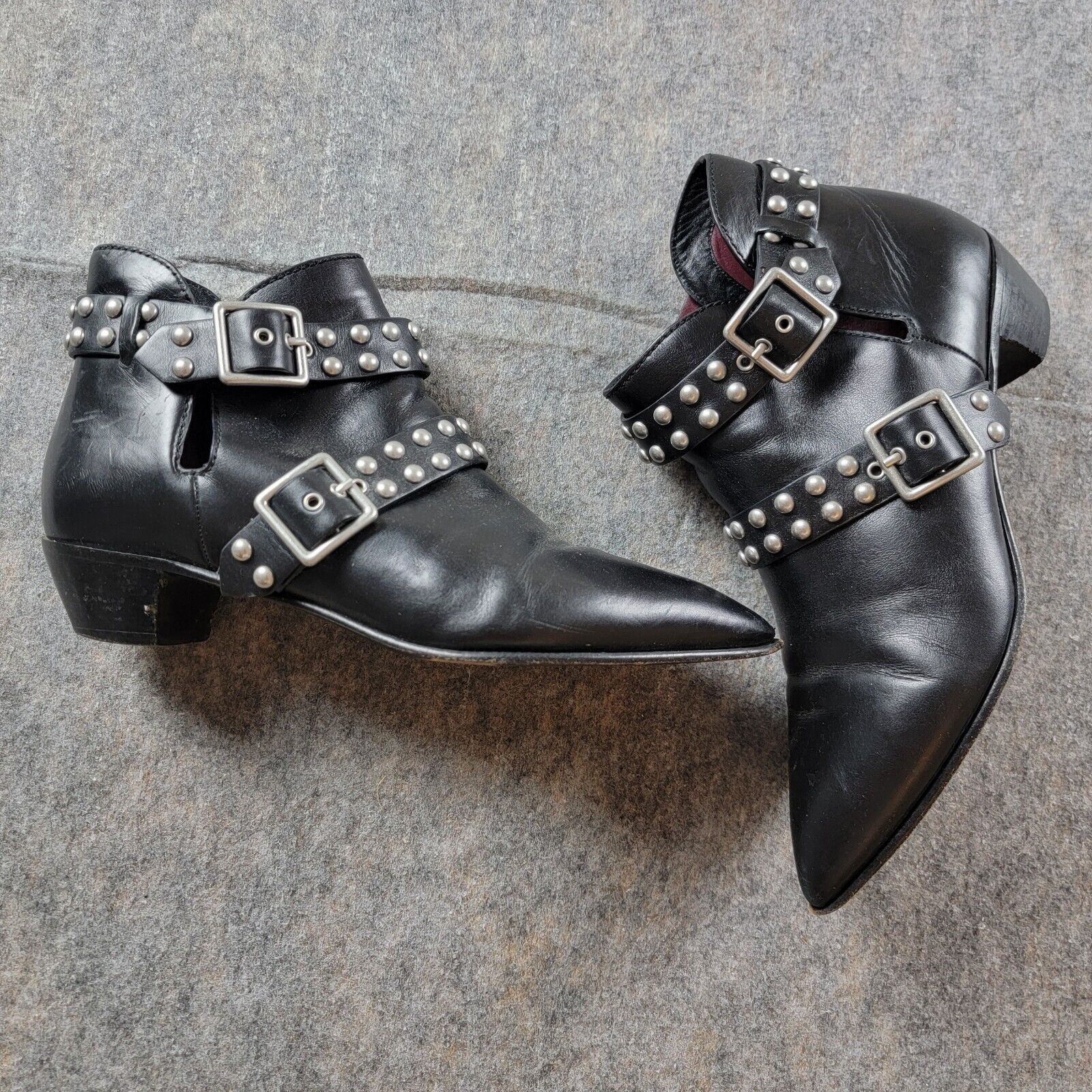 Marc by Marc Jacobs Marc by Marc Jacob Carrol Studded Leather Ankle Bootie Size US 7.5 / IT 37.5 - 2 Thumbnail