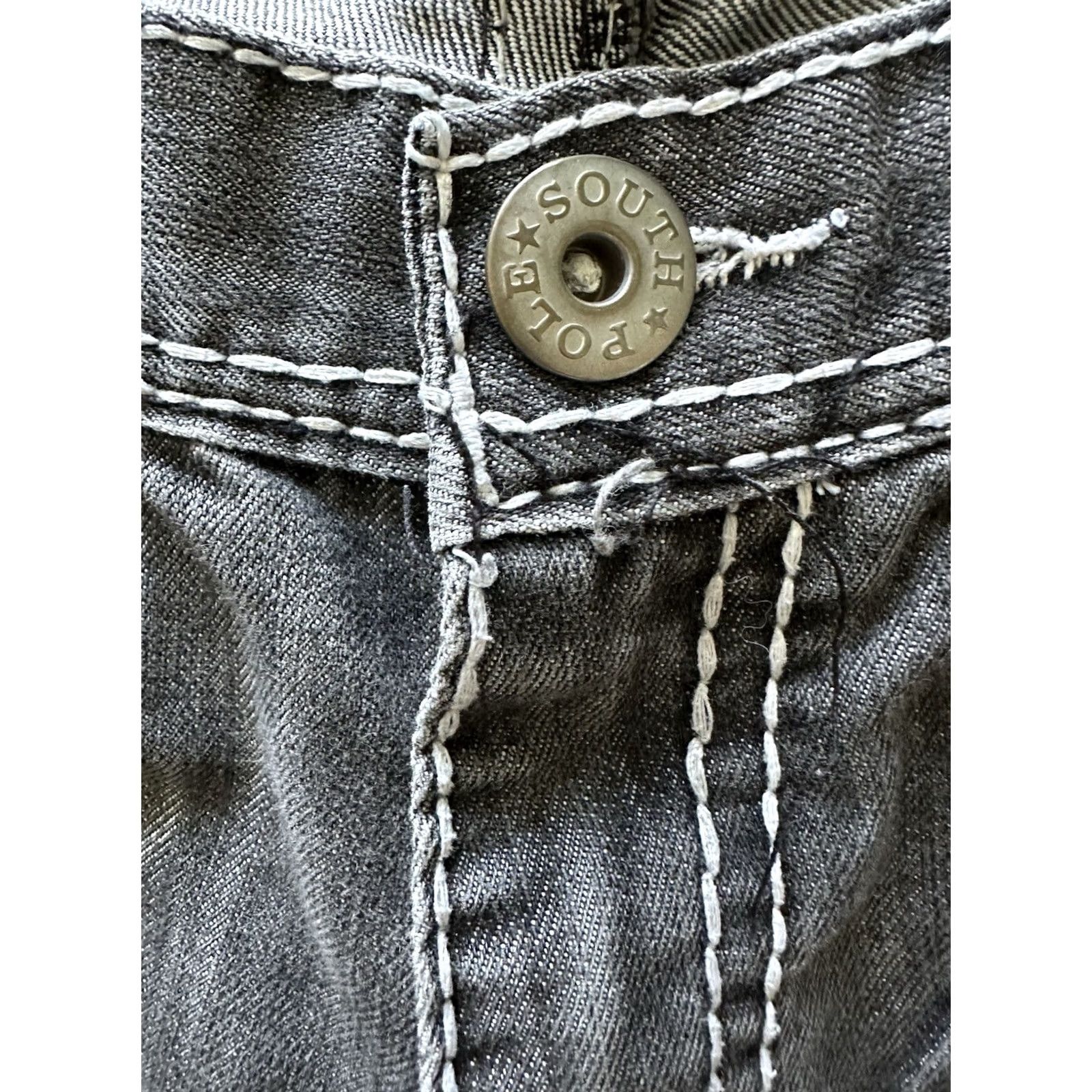 Southpole VINTAGE Southpole Shorts Men 32 Black Fade Baggy Grunge Skate Y2K Hip Hop 90s Bermuda 5-Pocket Denim Cotton Baggy Hip Hop Mens Size US 32 / EU 48 - 4 Thumbnail