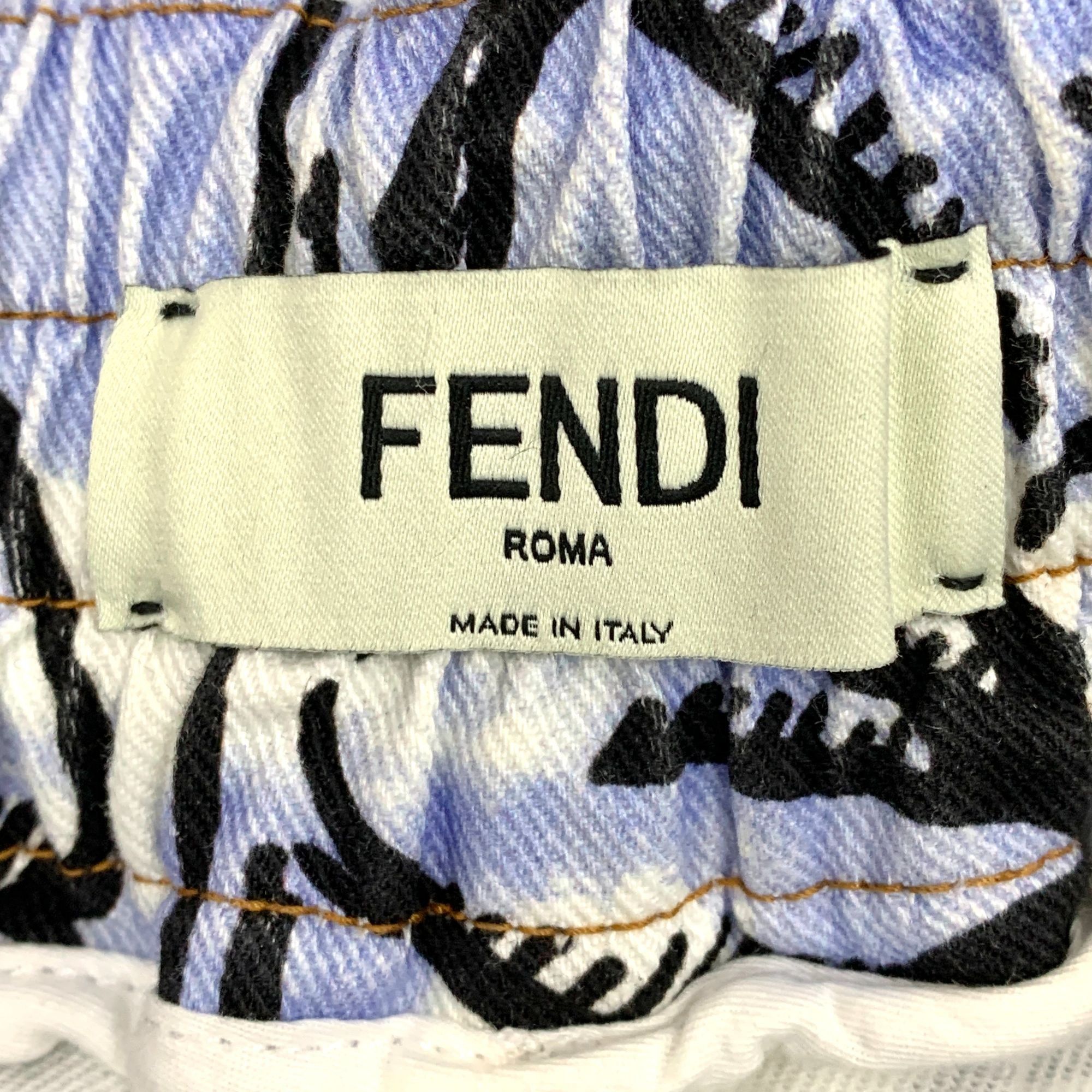 Fendi Fendi Multicolor California Sky Floral Cotton Shorts (Size M Size 40" / US 18 - 2 Thumbnail