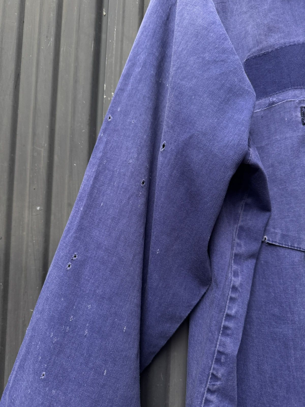 Vintage Vintage Workwear Mechanic Shirt — Faded Indigo Size US L / EU 52-54 / 3 - 7 Thumbnail
