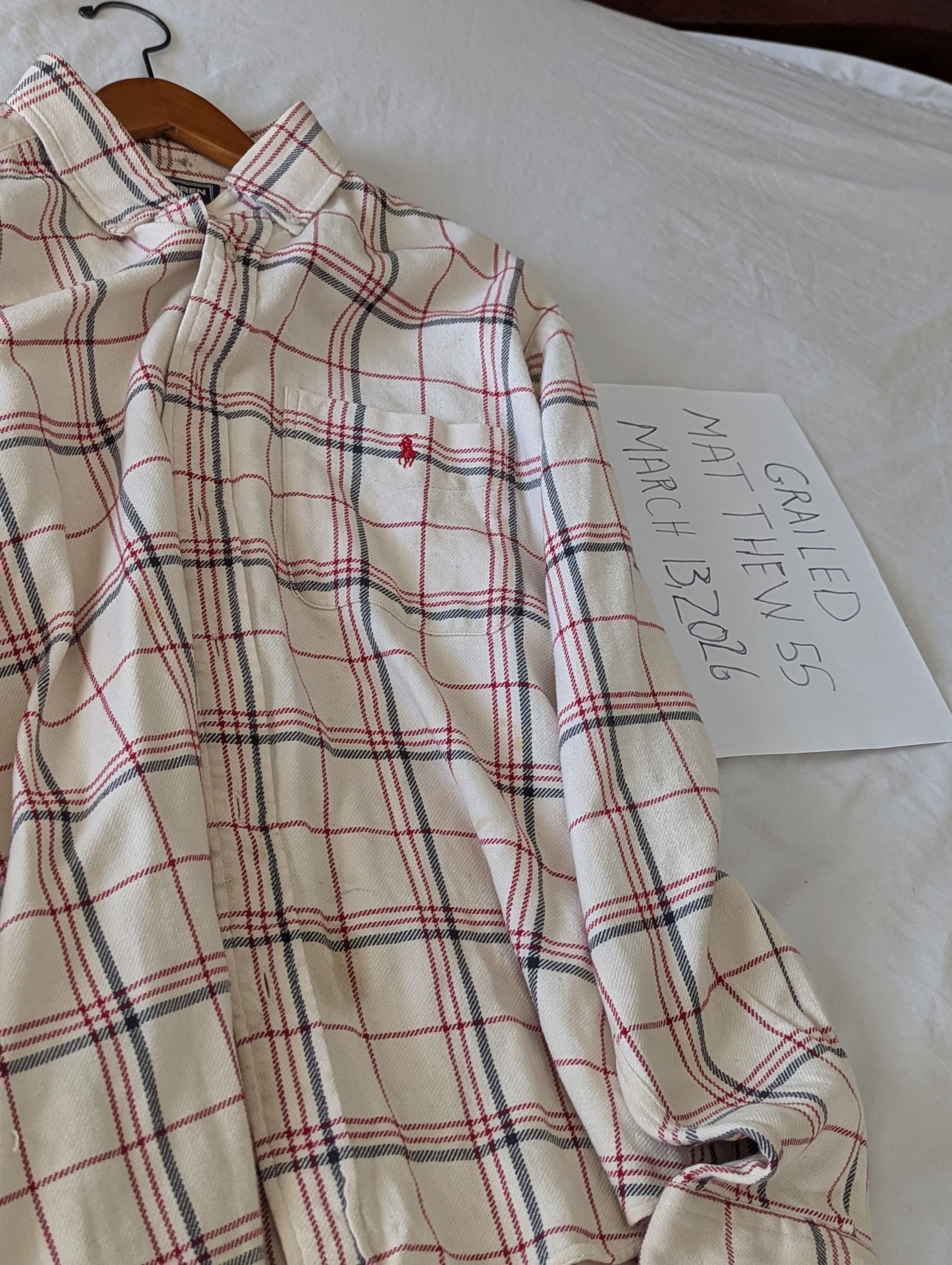 Polo Ralph Lauren Sportsman Ralph Lauren flannel cotton shirt Size US L / EU 52-54 / 3 - 4 Thumbnail