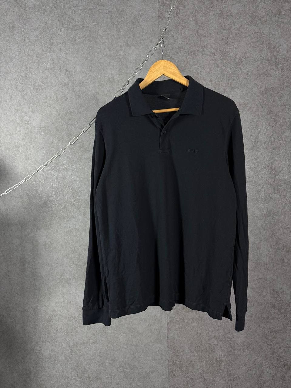 Hugo Boss Hugo Boss designer logo polo longsleeve Size US L / EU 52-54 / 3 - 1 Thumbnail