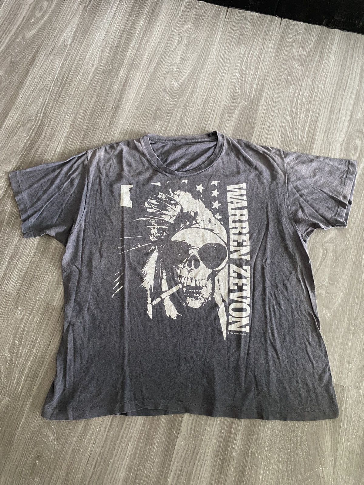 Crazy Vintage 80s Faded Warren Zevon Sic Em Dogs On Me Tour