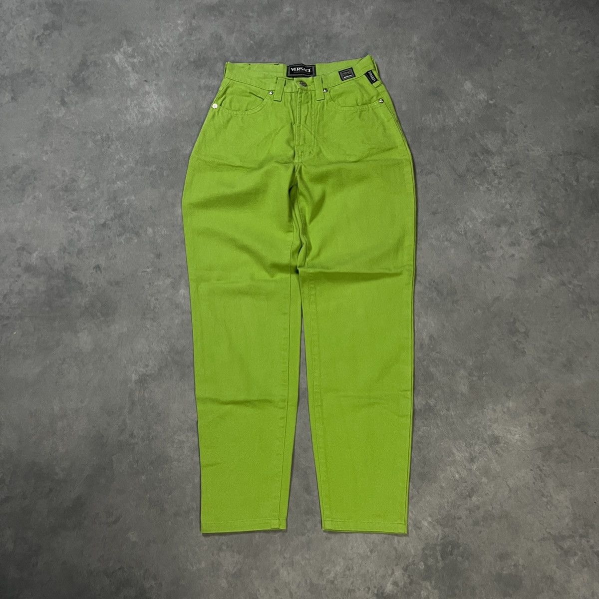 Versace RARE VERSACE Jeans Couture Neon Green Size 26" / US 2 / IT 38 - 1 Thumbnail