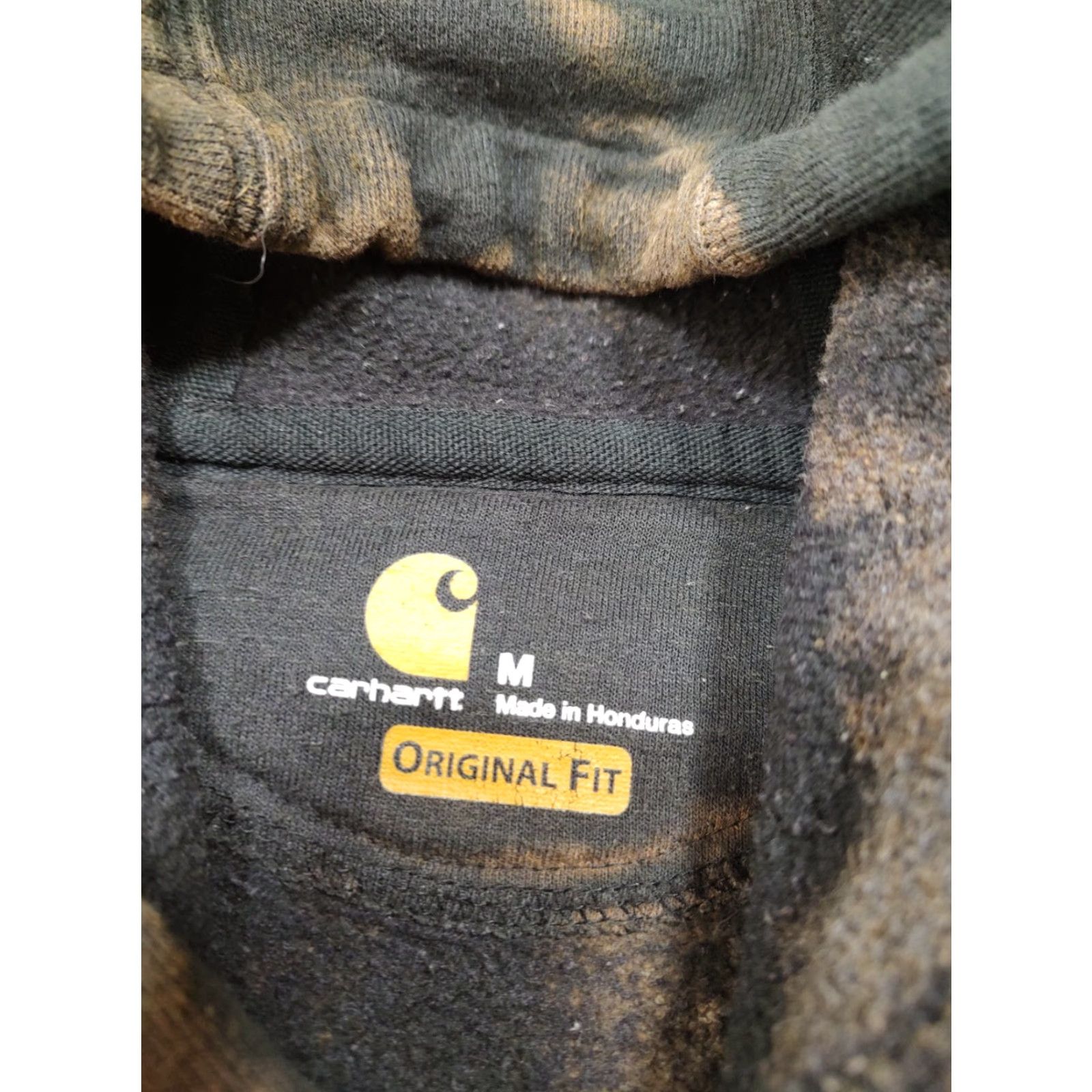 Carhartt Carhartt Hoodie Unisex Adults M Black Tie Dye 90s College Outdoor Pullover Sweatshirt Knit Cotton Blend Size US M / EU 48-50 / 2 - 7 Thumbnail