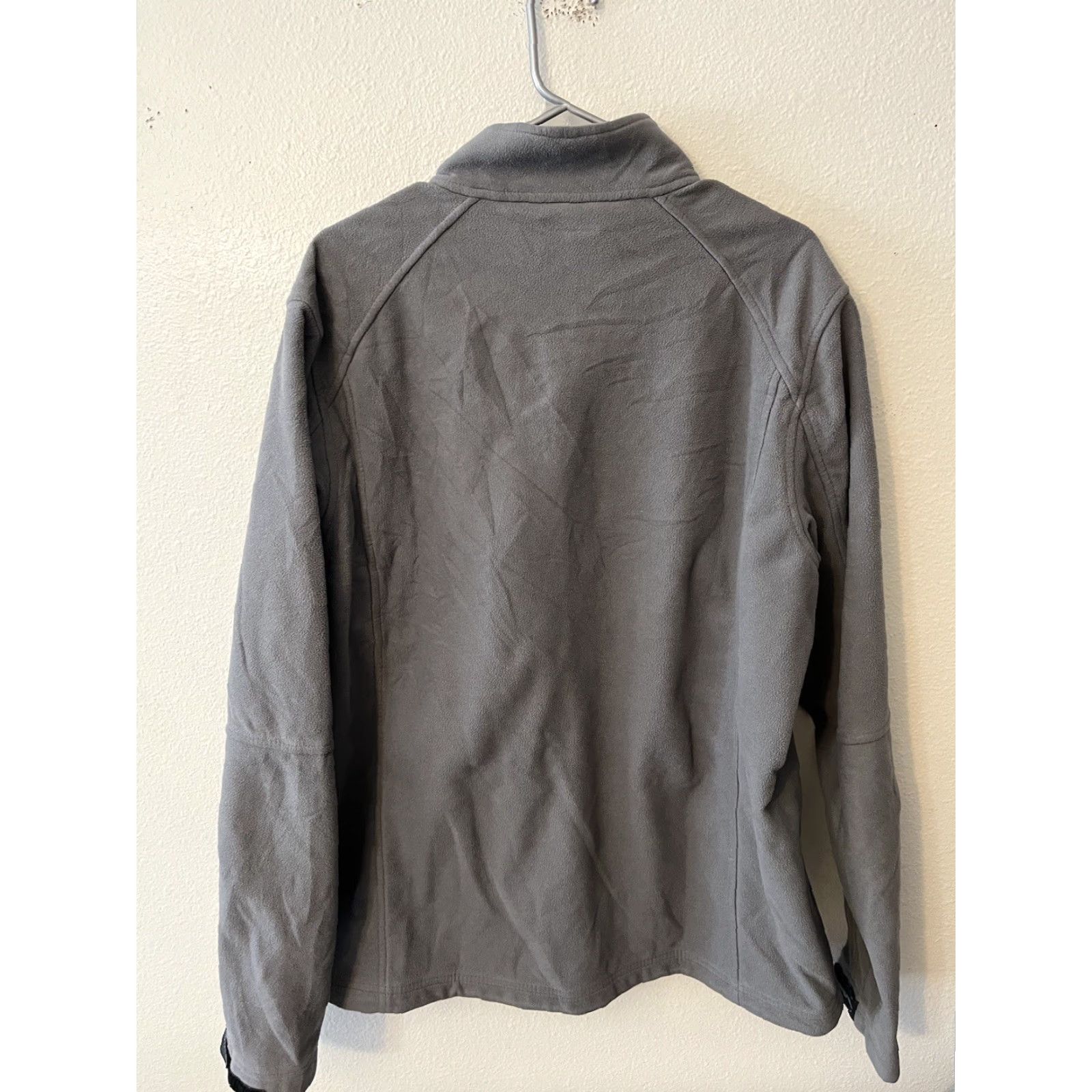 Lands' End Lands End Mens Large Tall LT Gray Fleece Full Zip Mock Neck Long Sleeve Jacket Size US L / EU 52-54 / 3 - 2 Thumbnail