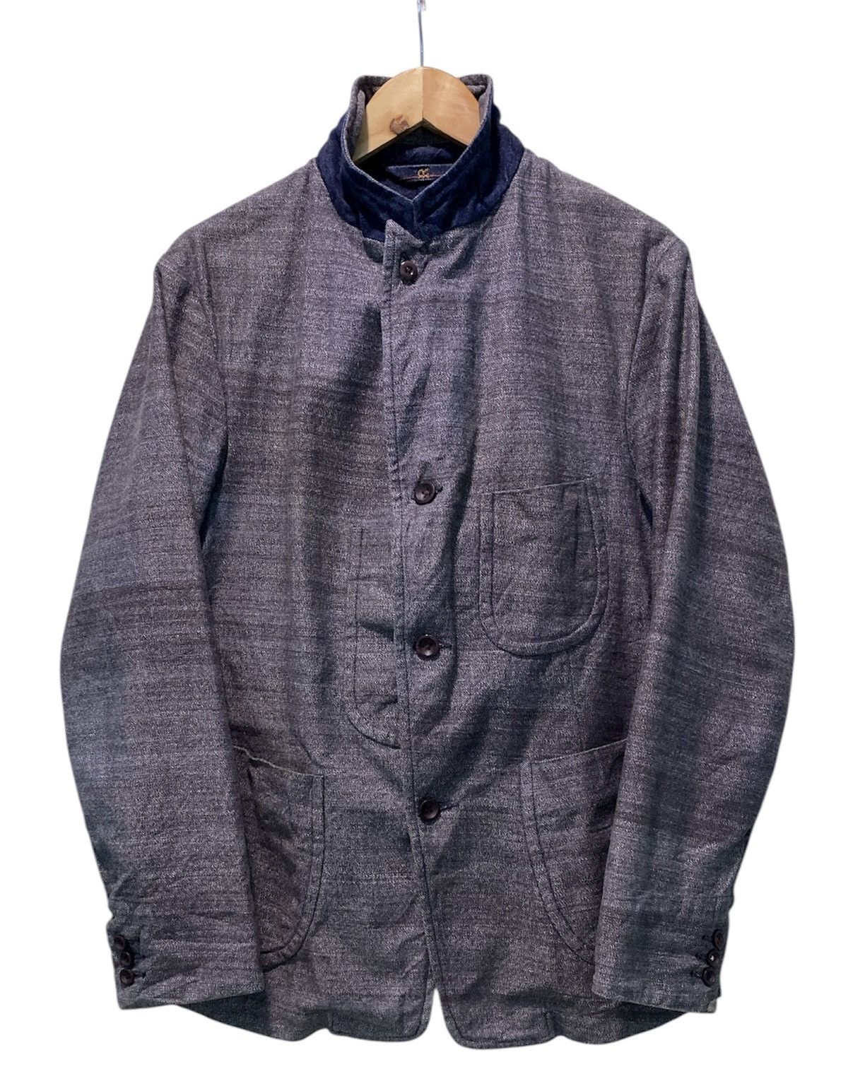 45rpm 45rpm Suit Cotton Button Up Jacket Made Japan Size US L / EU 52-54 / 3 - 1 Thumbnail