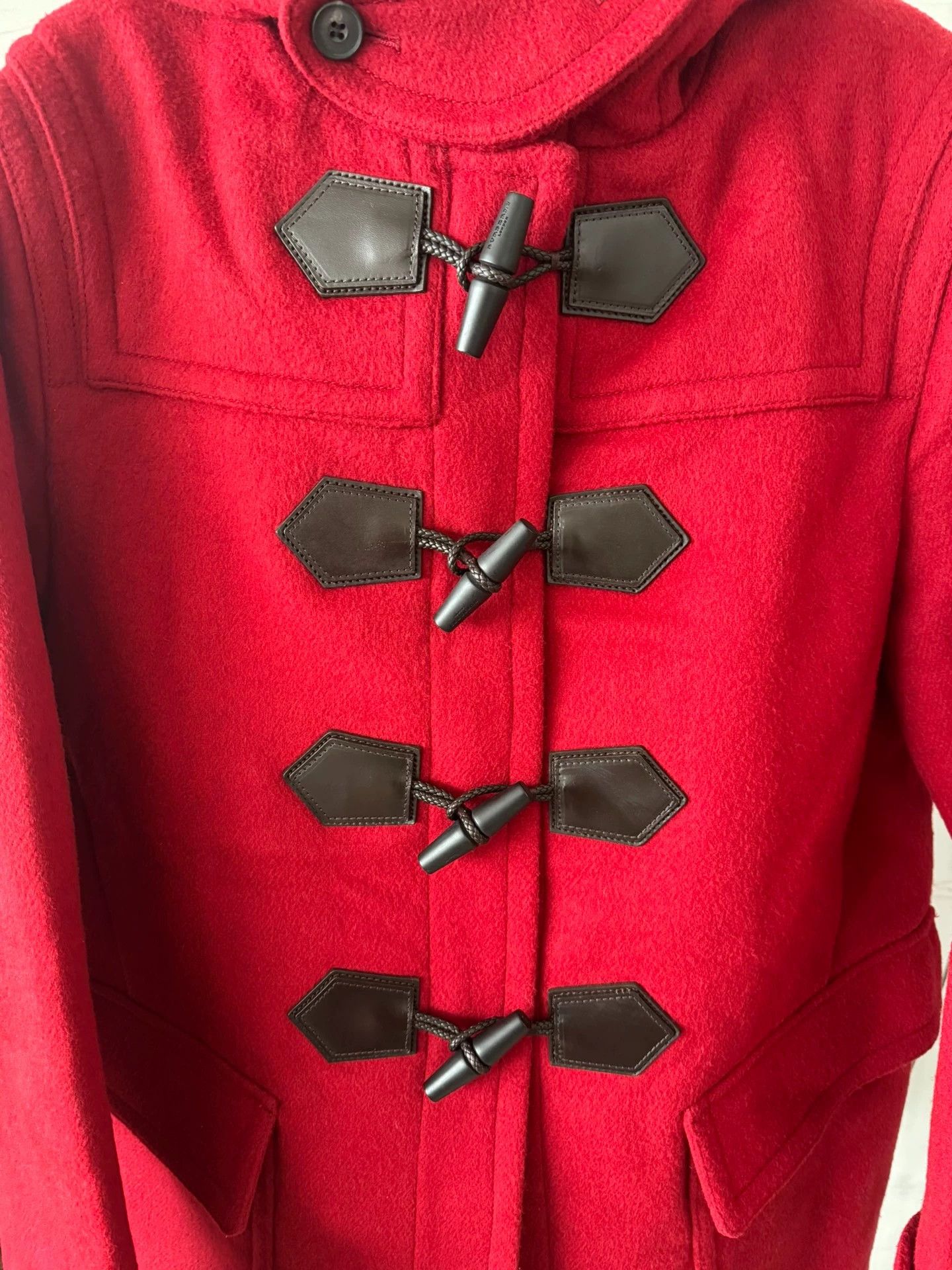 Burberry Burberry 52 Burgundy Overcoat Size US L / EU 52-54 / 3 - 7 Thumbnail