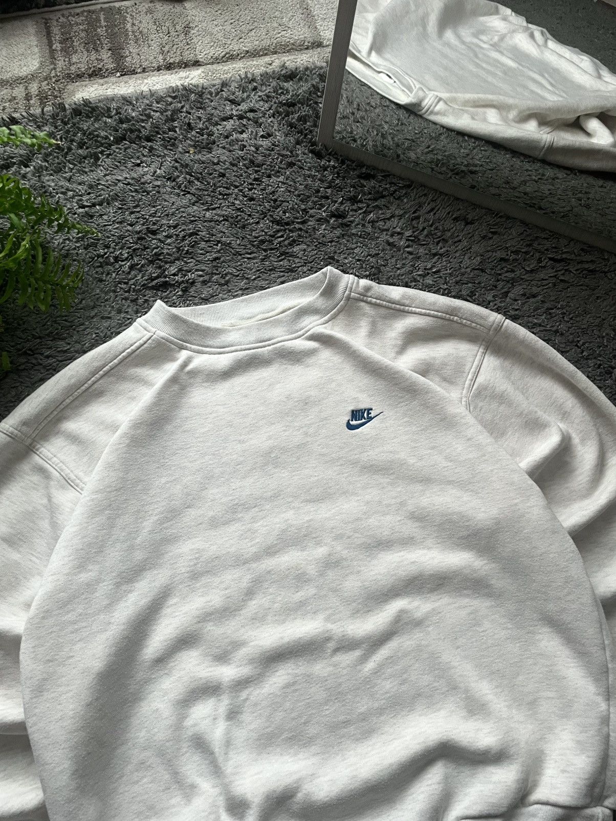 Nike × Vintage 90s Nike Vintage Sweatshirt Streetwear Logo Rare Oversize Size US L / EU 52-54 / 3 - 3 Thumbnail
